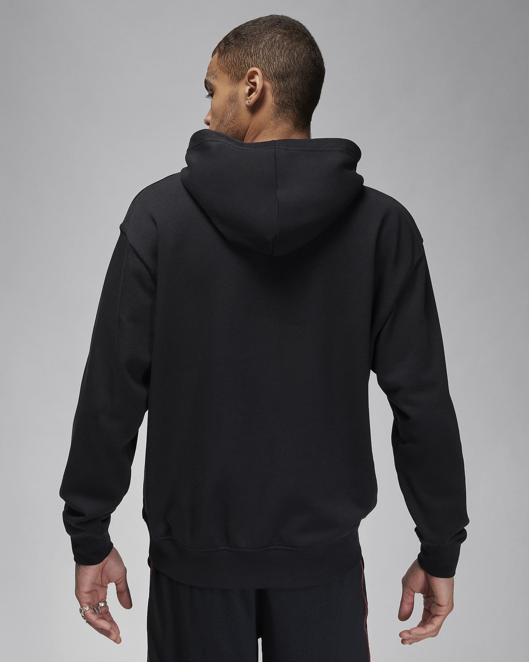 Felpa pullover in fleece con cappuccio Jordan Flight MVP – Uomo - Nero