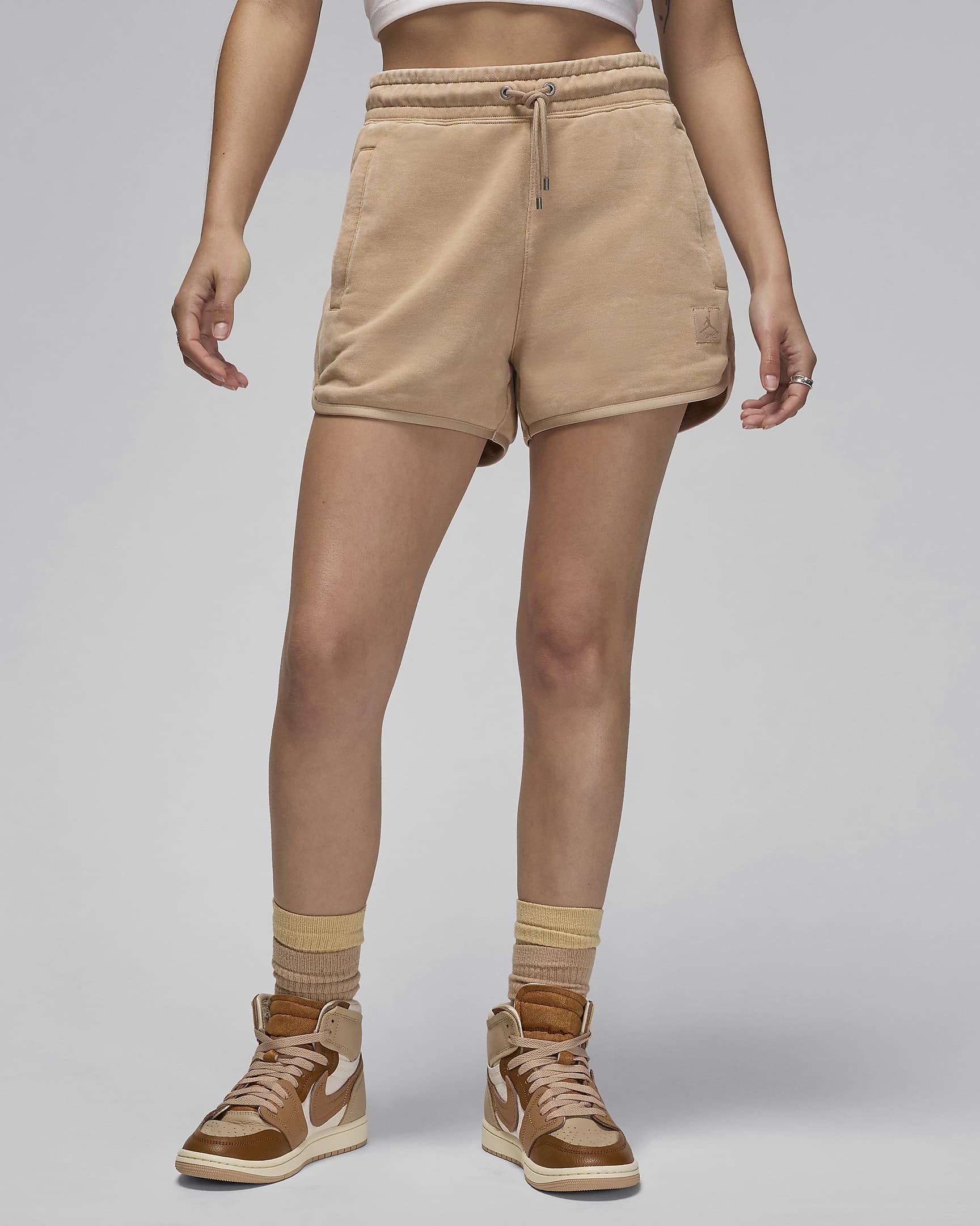 Jordan Flight Fleece Women's Shorts - Legend Medium Brown