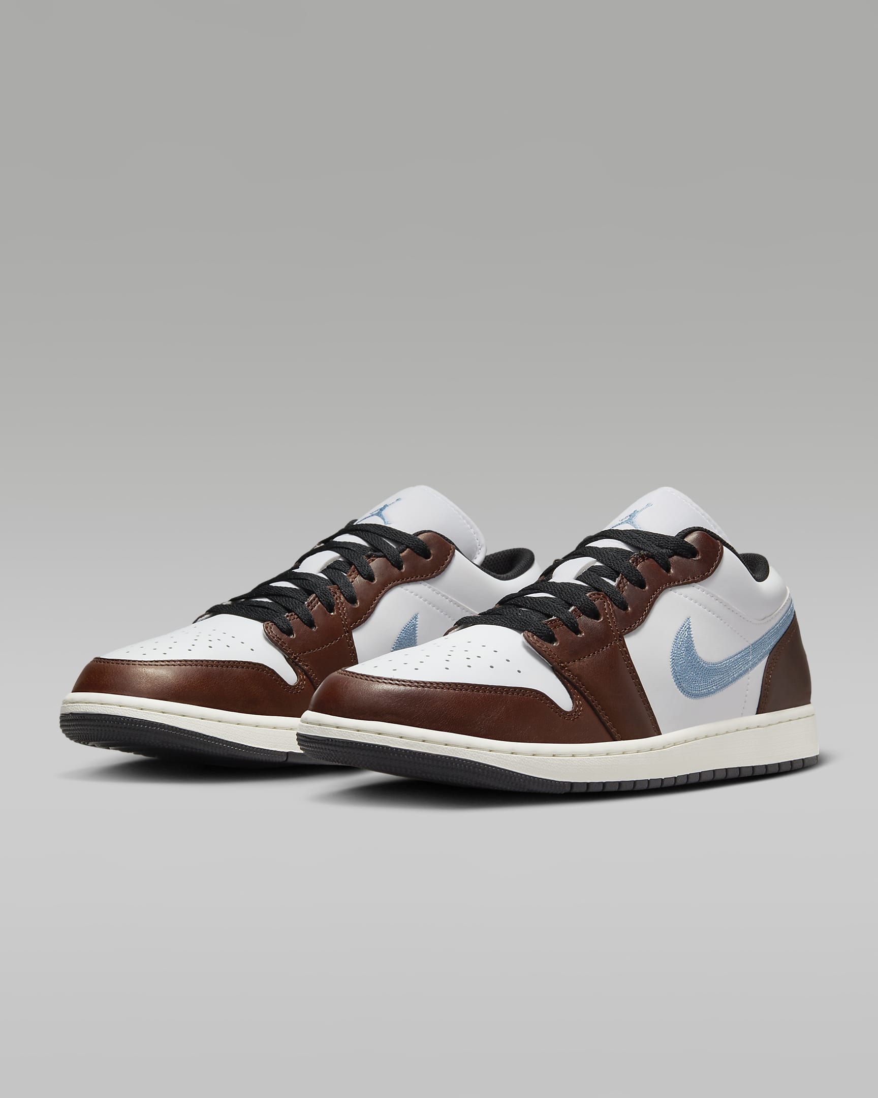 Air Jordan 1 Low SE Men's Shoes - White/Black/Sail/Blue Grey