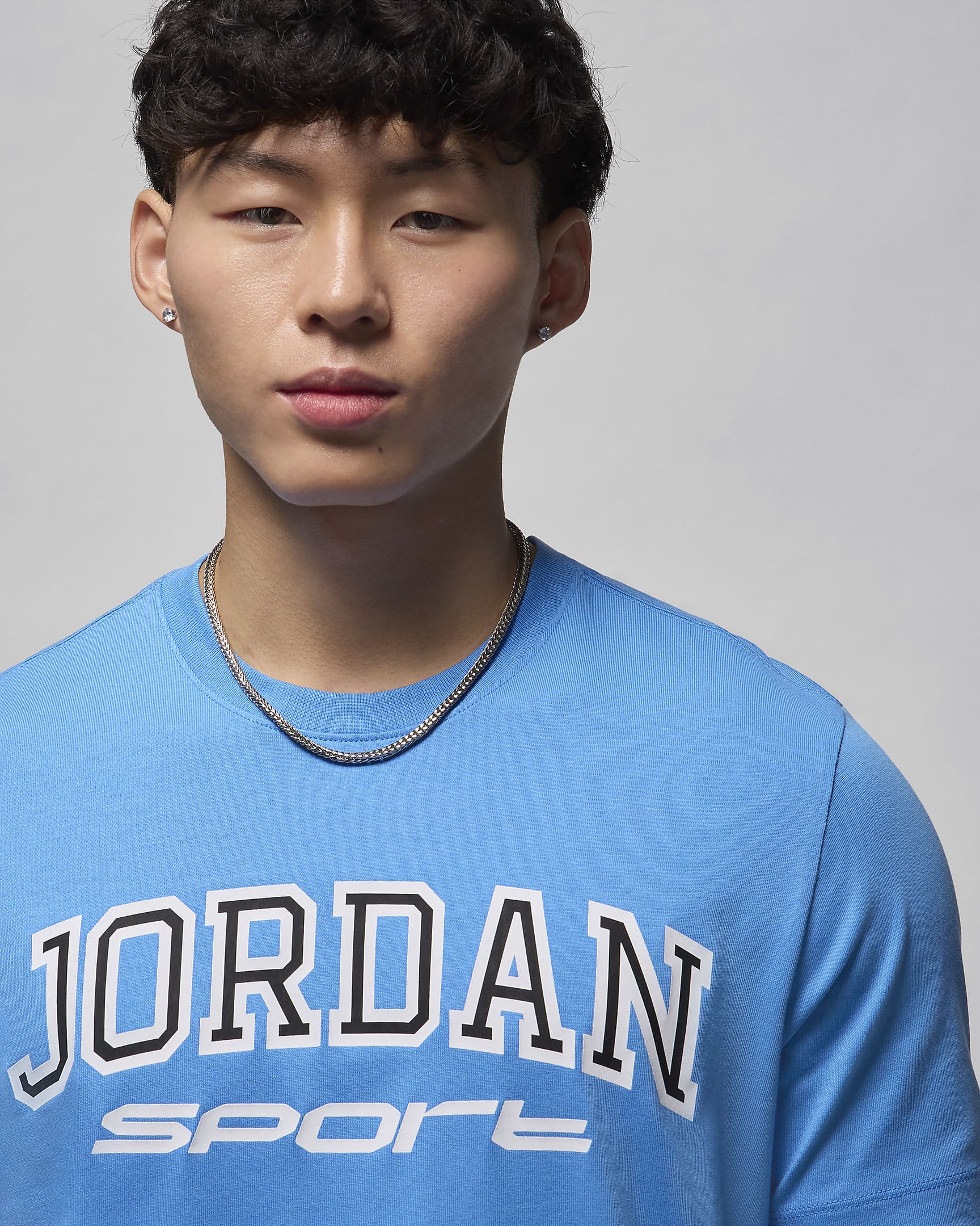 Jordan Sport T-Shirt mit Dri-FIT-Technologie für Herren - Legend Blue/Schwarz