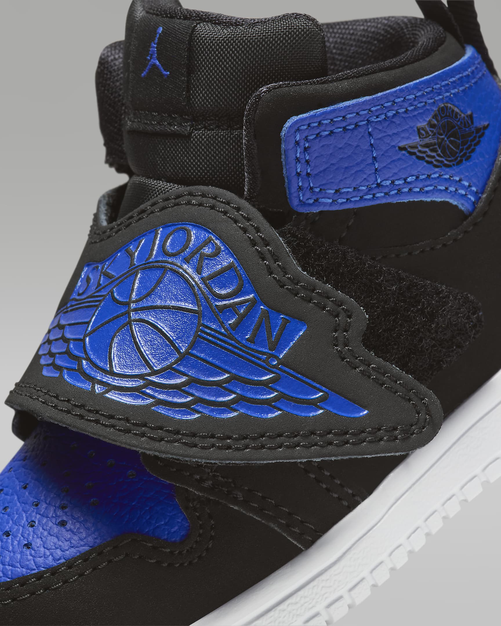 Chaussure Sky Jordan 1 pour Bébé et Petit enfant - Noir/Blanc/Hyper Royal