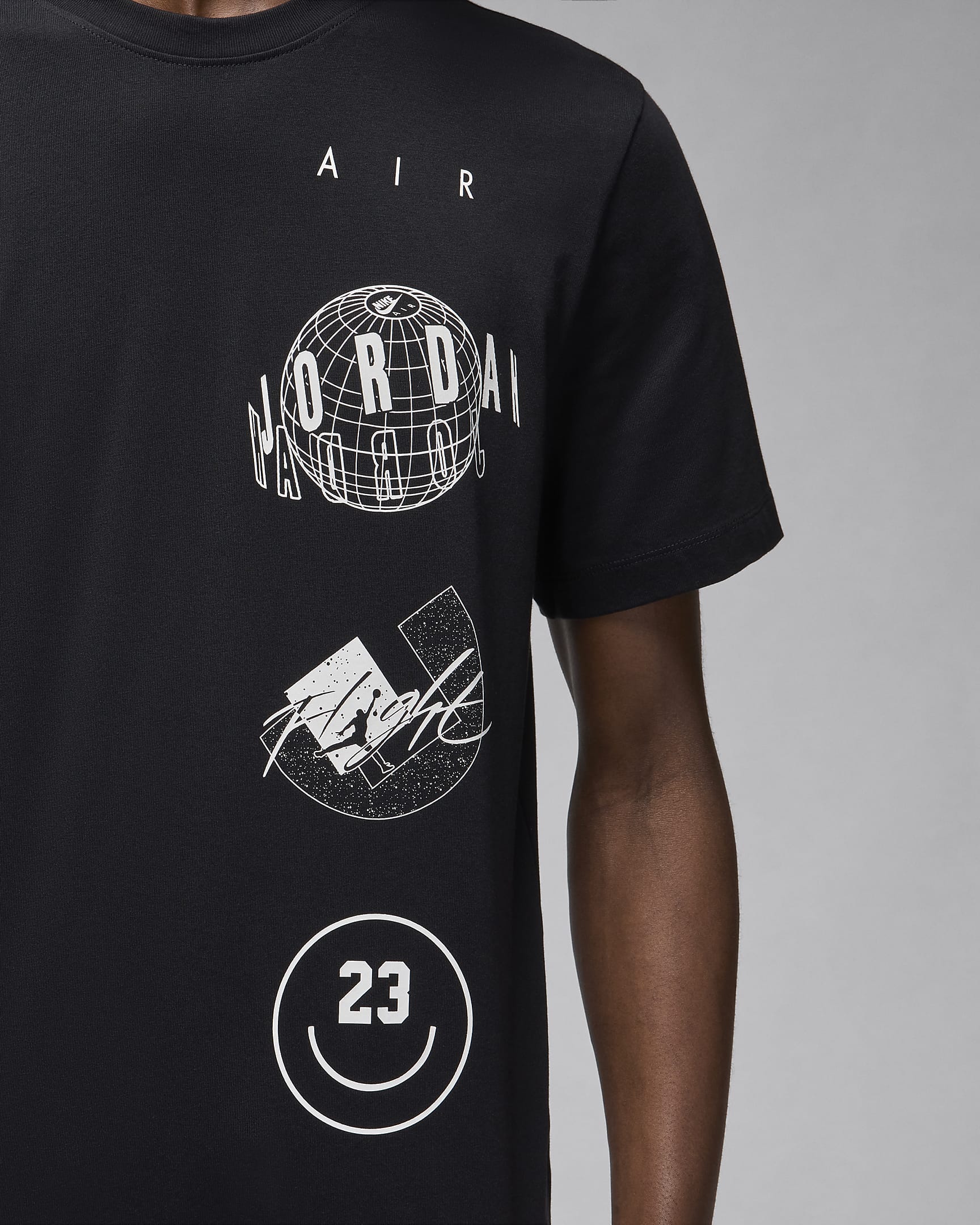 Ανδρικό T-Shirt Jordan Brand - Μαύρο/Λευκό