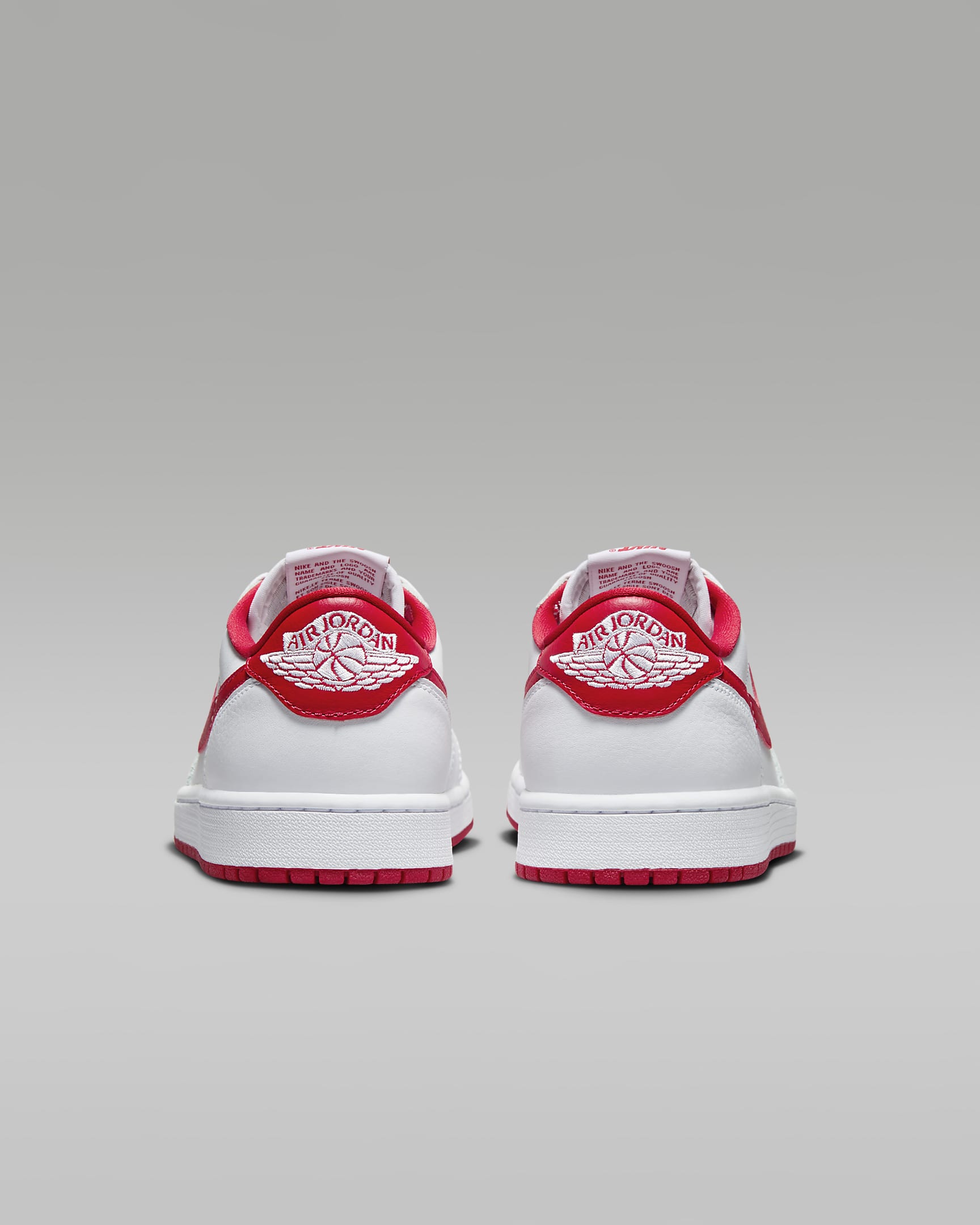 Air Jordan 1 Low OG 'White/Red' Men's Shoes - White/White/University Red