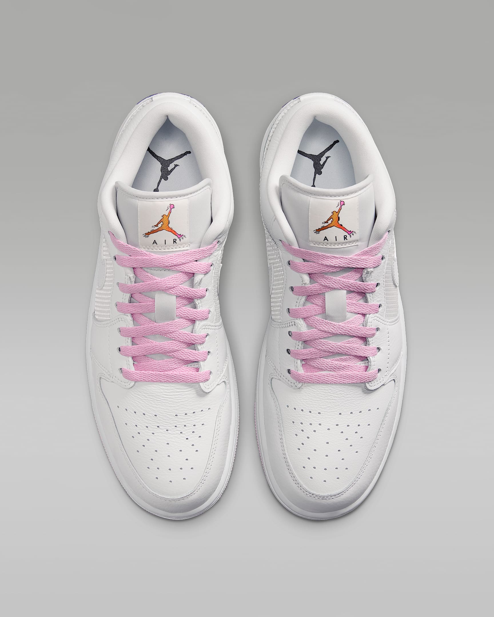 Air Jordan 1 Low SE Men's Shoes - Summit White/Light Arctic Pink/Silver