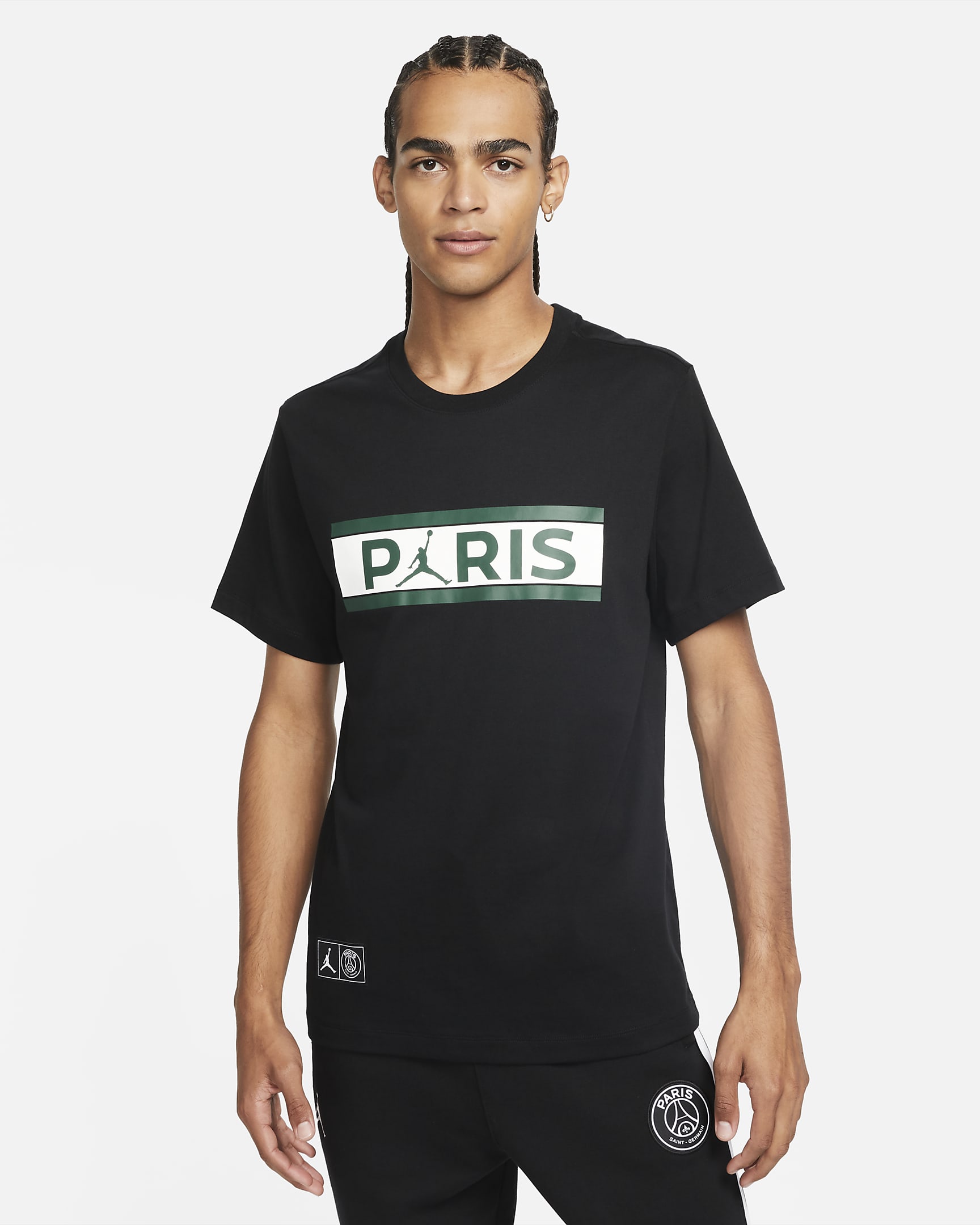 Playera para hombre Paris Saint-Germain - Negro/Verde noble