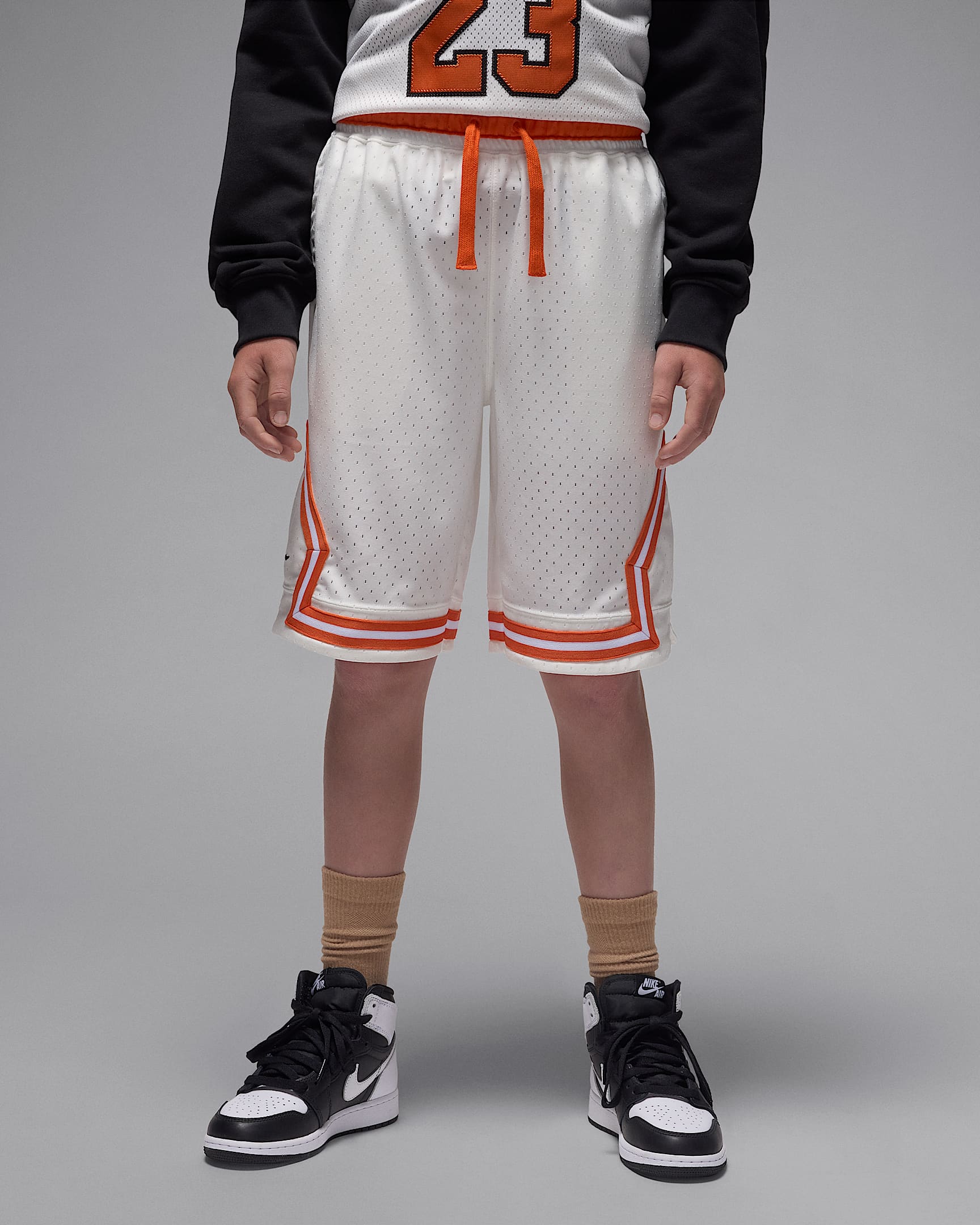 Jordan Sport Big Kids' Dri-FIT Diamond Shorts - Sail