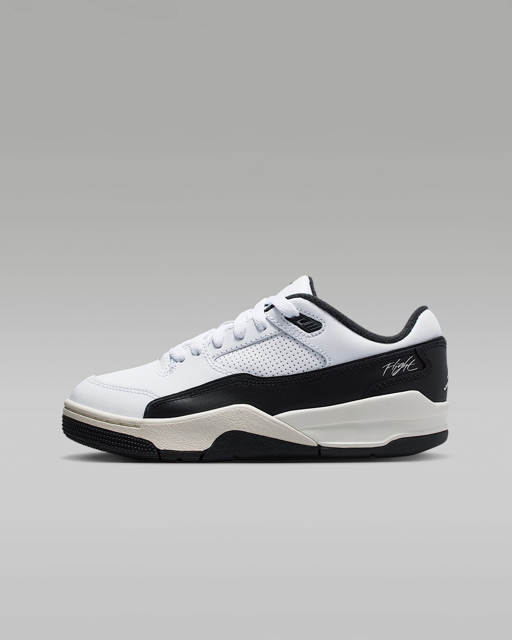 Jordan Flight Court Big Kids' Shoes - White/Sail/Black