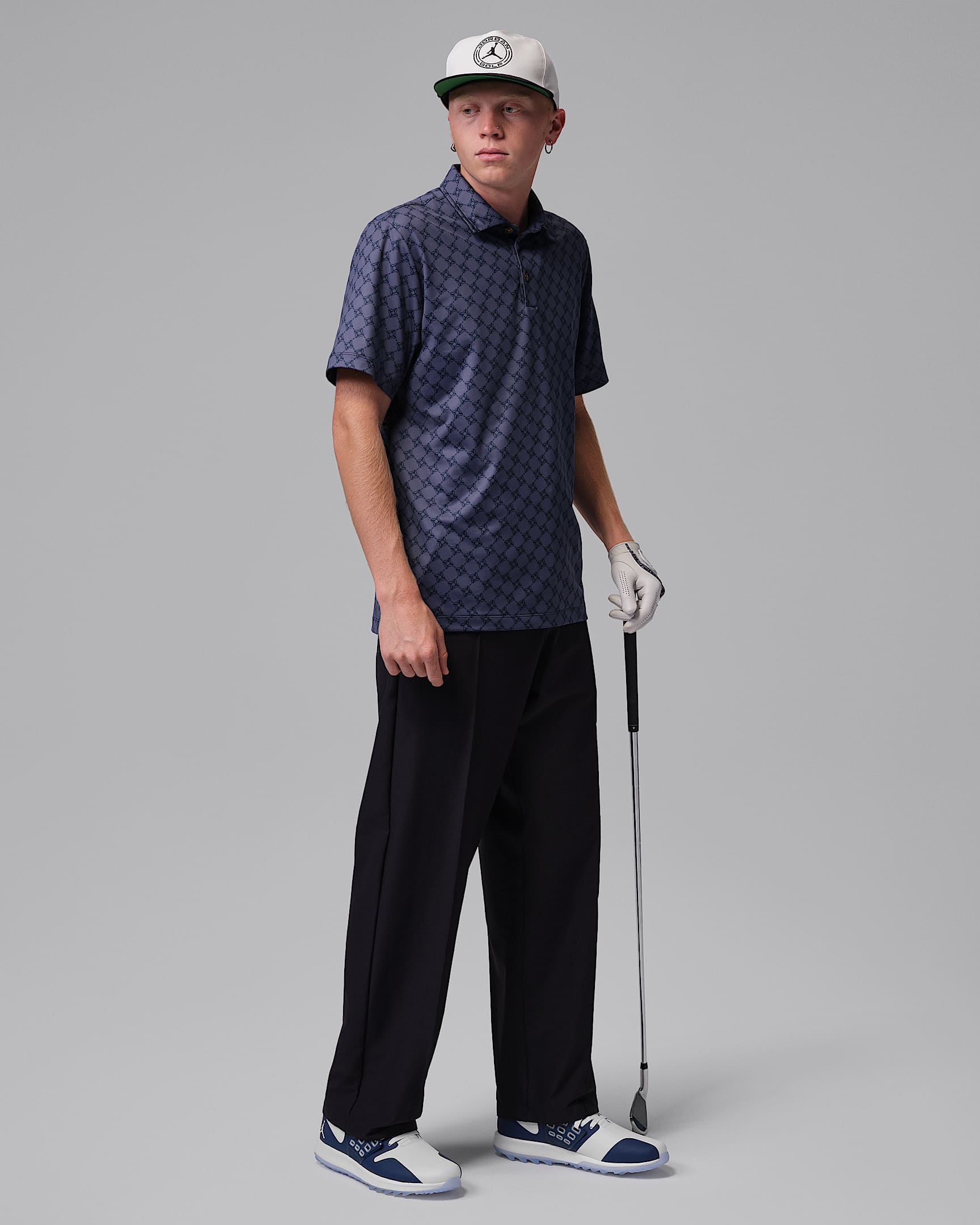 Jordan Grind Golf Shoes - White/White/Midnight Navy