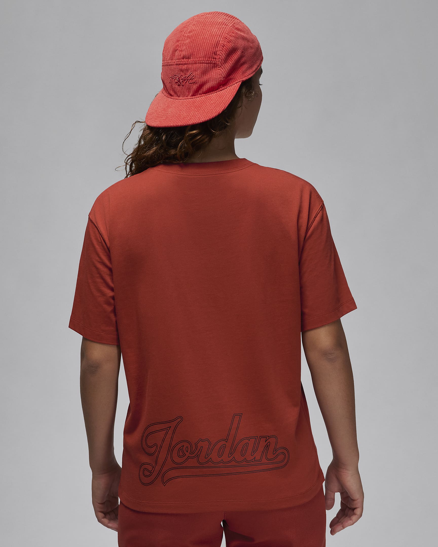 Jordan T-Shirt für Damen - Dune Red/Schwarz