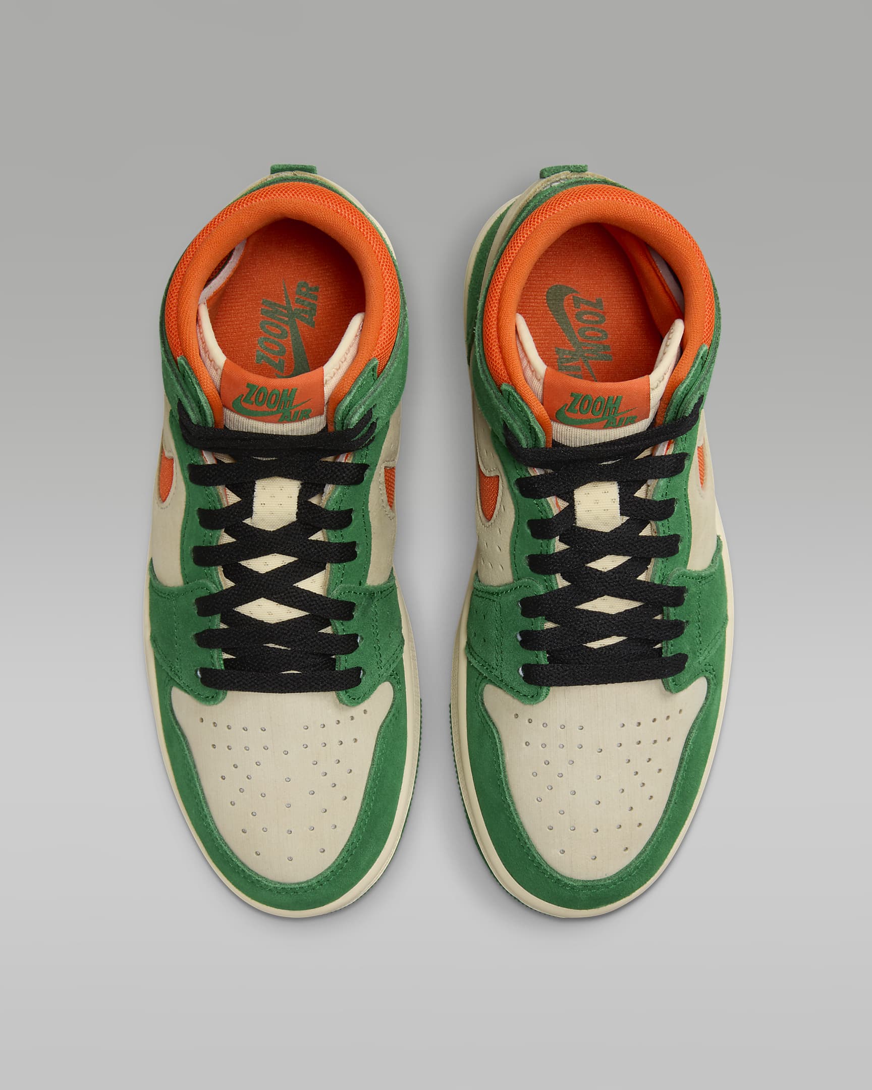 Air Jordan 1 Zoom CMFT 2 Women's Shoes - Pine Green/Muslin/Black/Orange Blaze