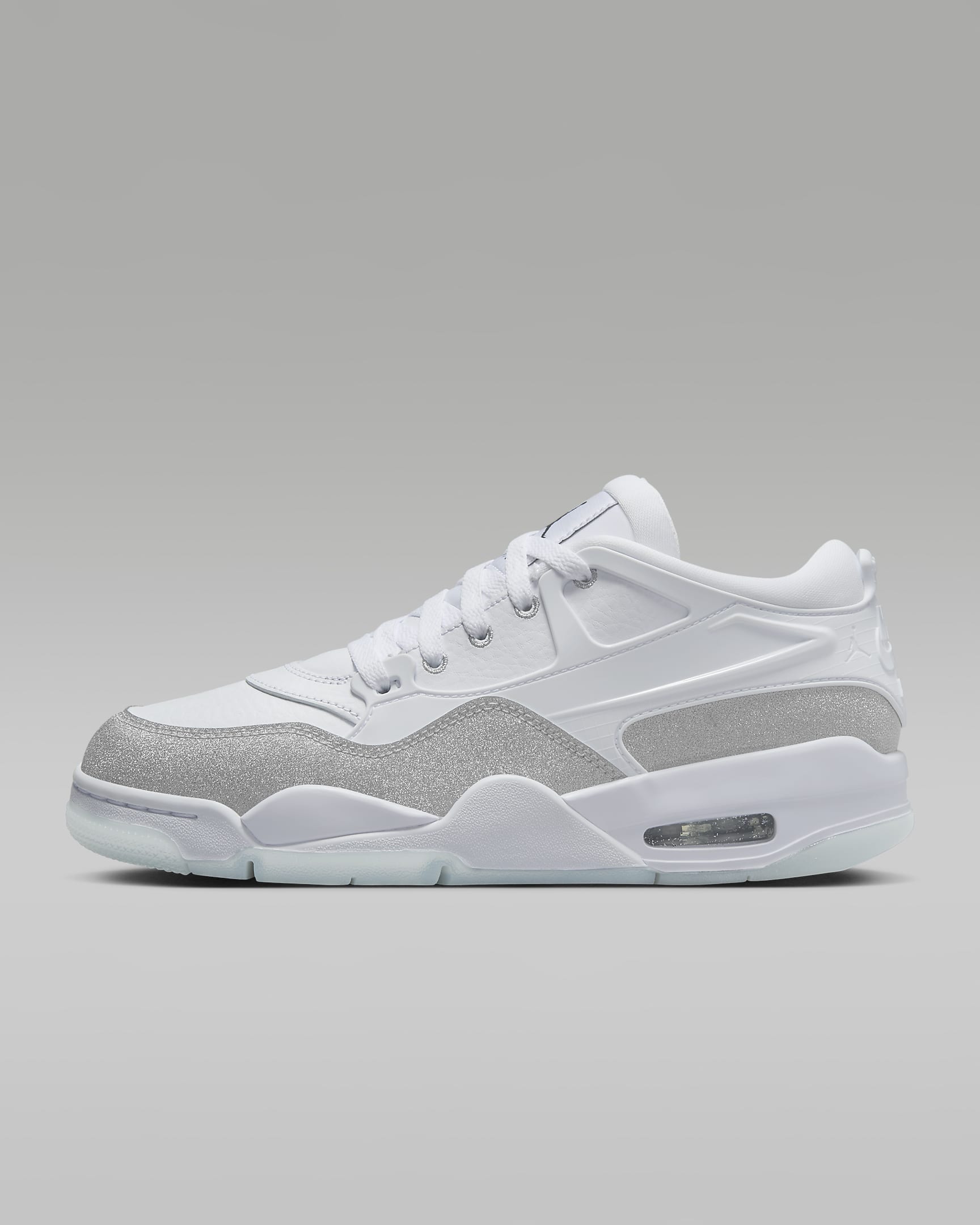 Air Jordan 4 RM Women's Shoes - White/White/Metallic Silver/White