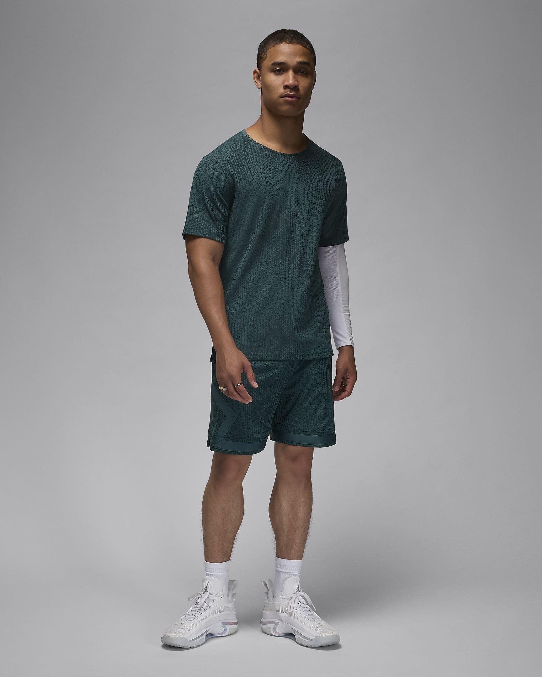 เสื้อเสริมประสิทธิภาพ Dri-FIT ADV ผู้ชาย Jordan Sport - Oxidized Green/ดำ/Oxidized Green