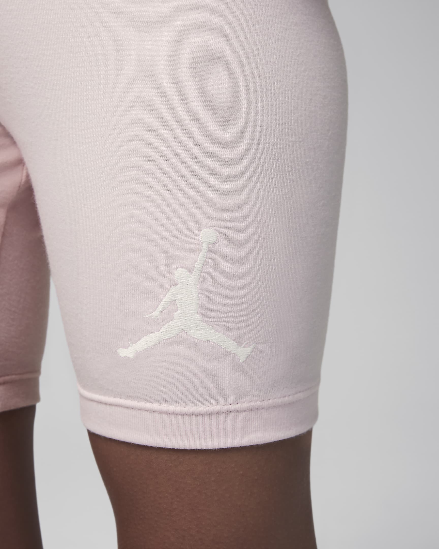 Conjunto de shorts de ciclismo para niños talla pequeña Jordan Mini Me - Rosa vidrio