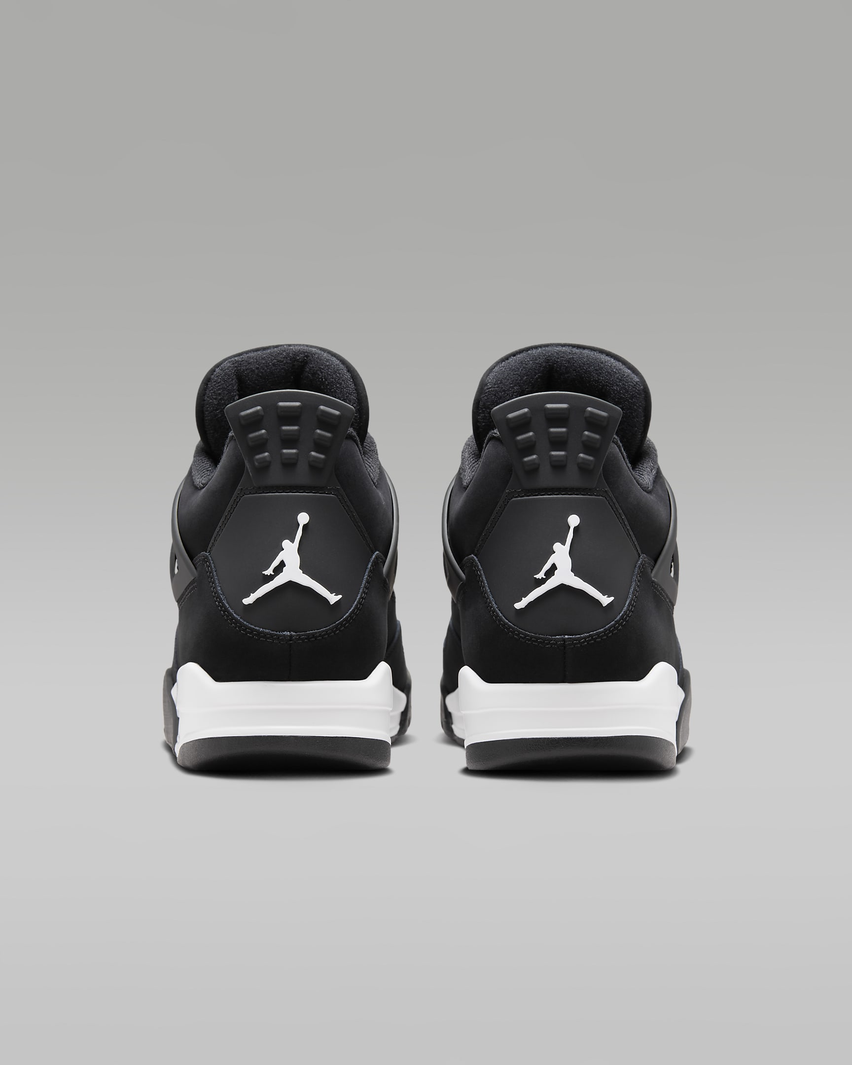 Air Jordan 4 Retro 'White Thunder' Men's Shoes - Black/Black/White