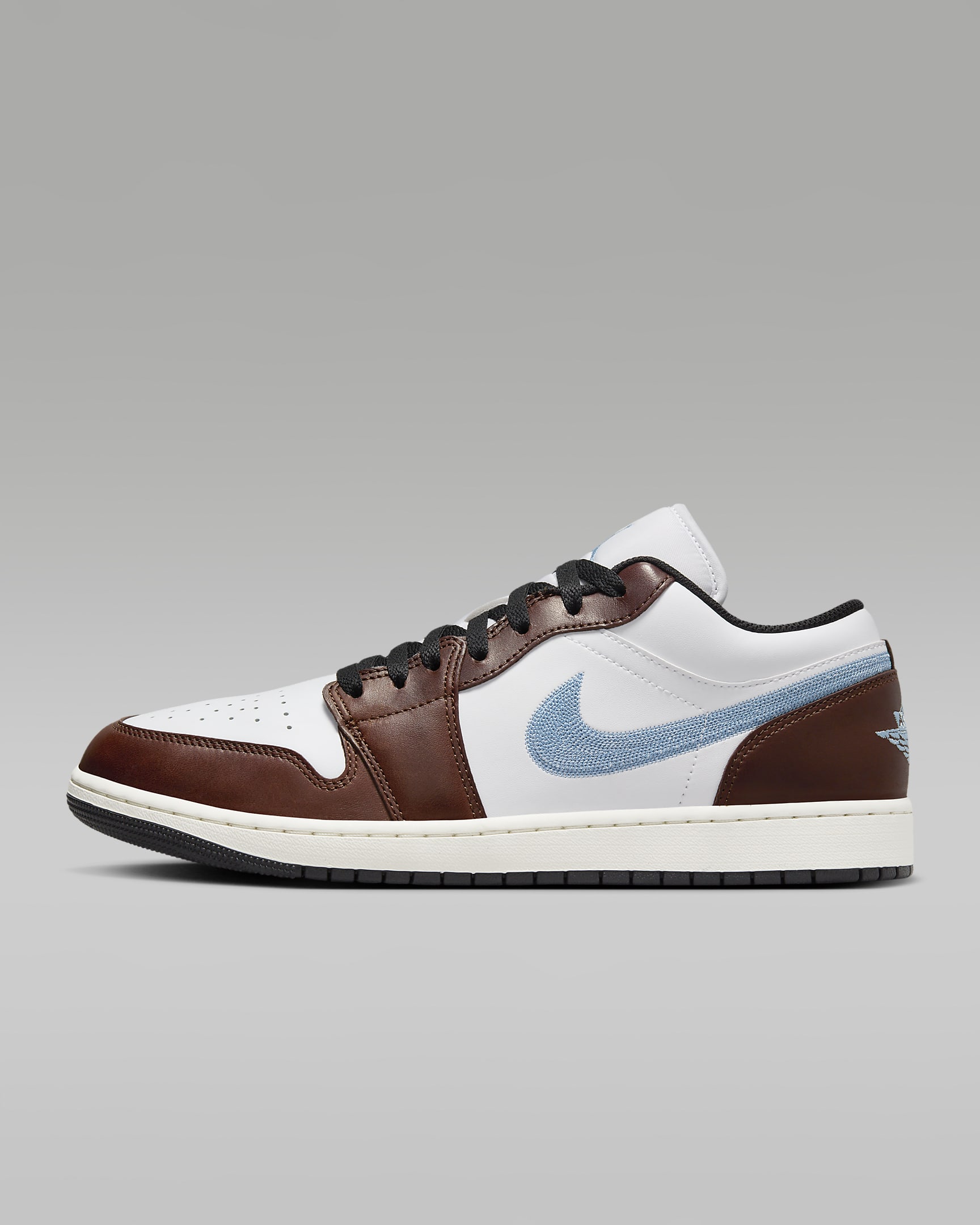 Air Jordan 1 Low SE Men's Shoes - White/Black/Sail/Blue Grey