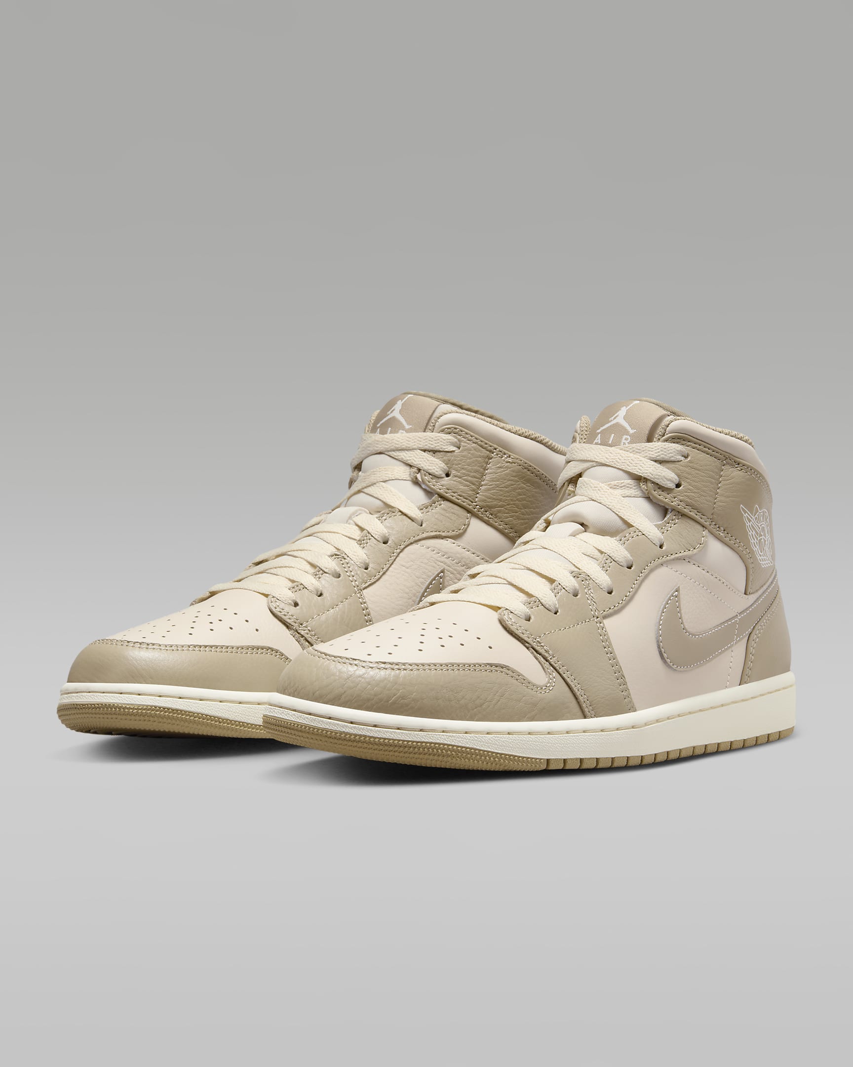 Air Jordan 1 Mid Men's Shoes - Legend Light Brown/Phantom/Legend Pink/Khaki