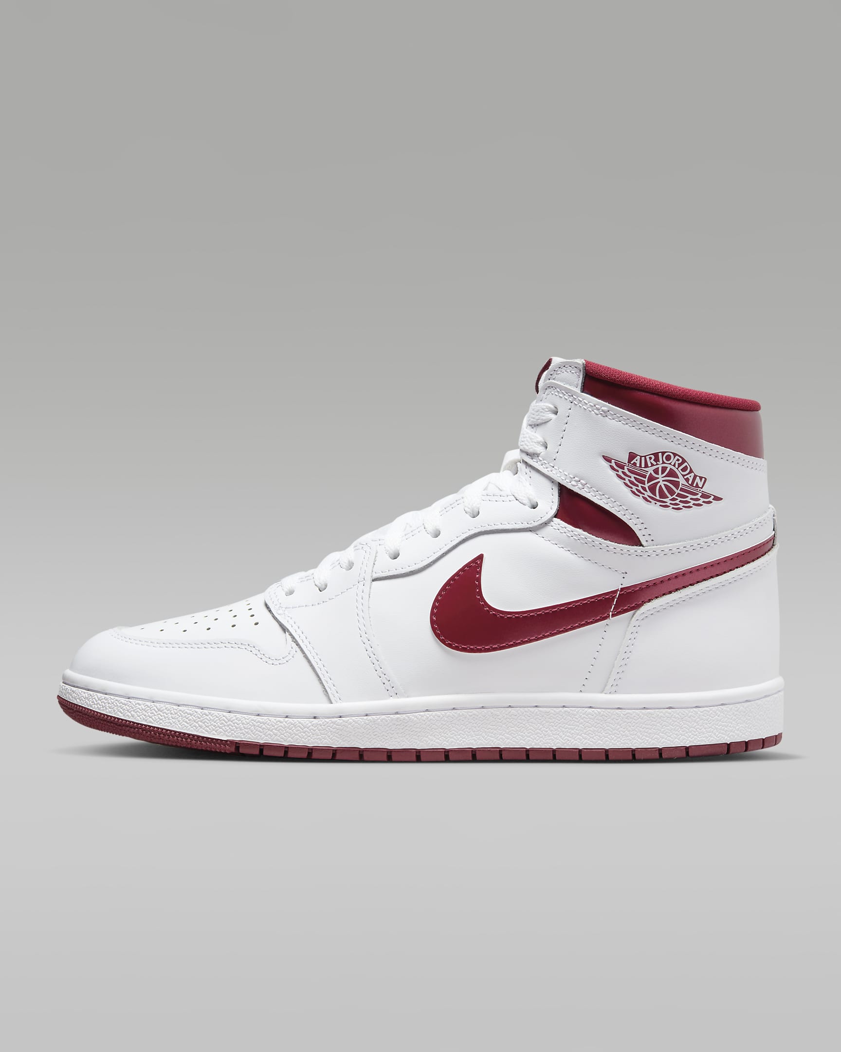 Air Jordan 1 High '85 'Metallic Burgundy' Shoes - White/White/Team Red