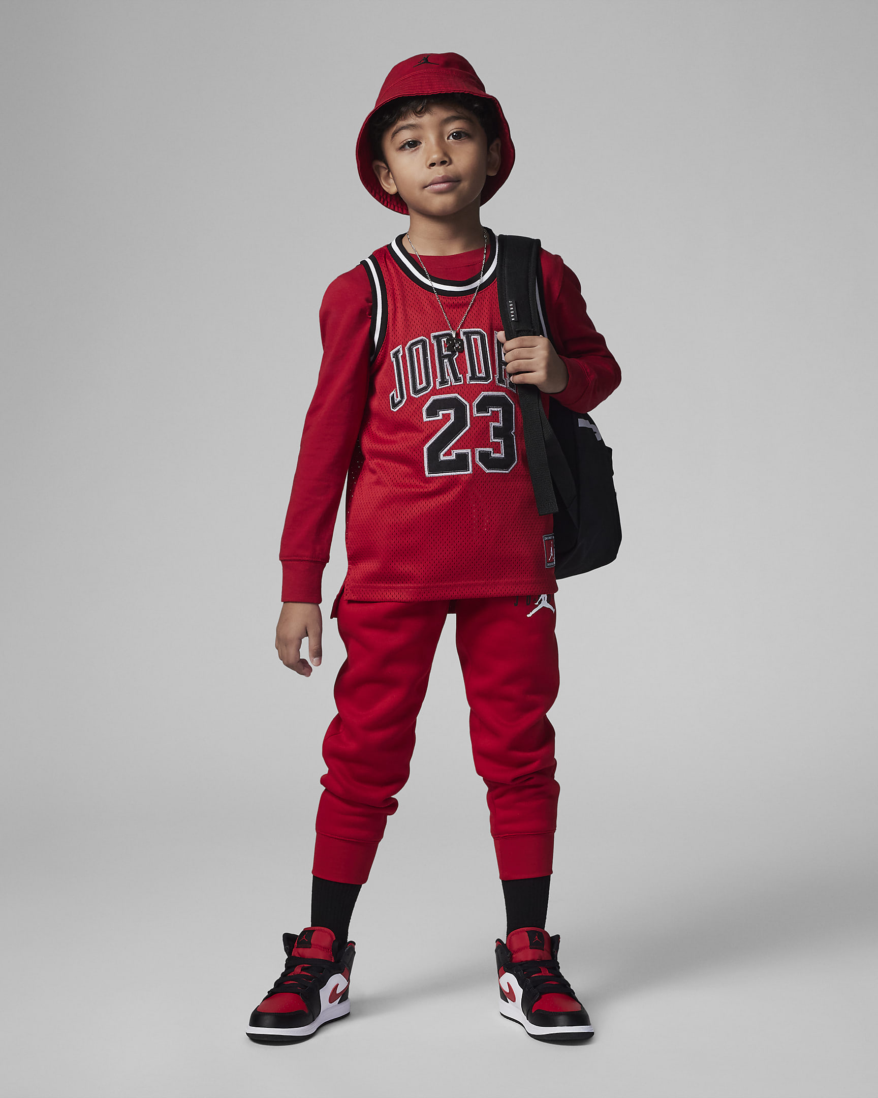 Playera para niños talla pequeña Jordan 23 Jersey - Rojo gimnasio