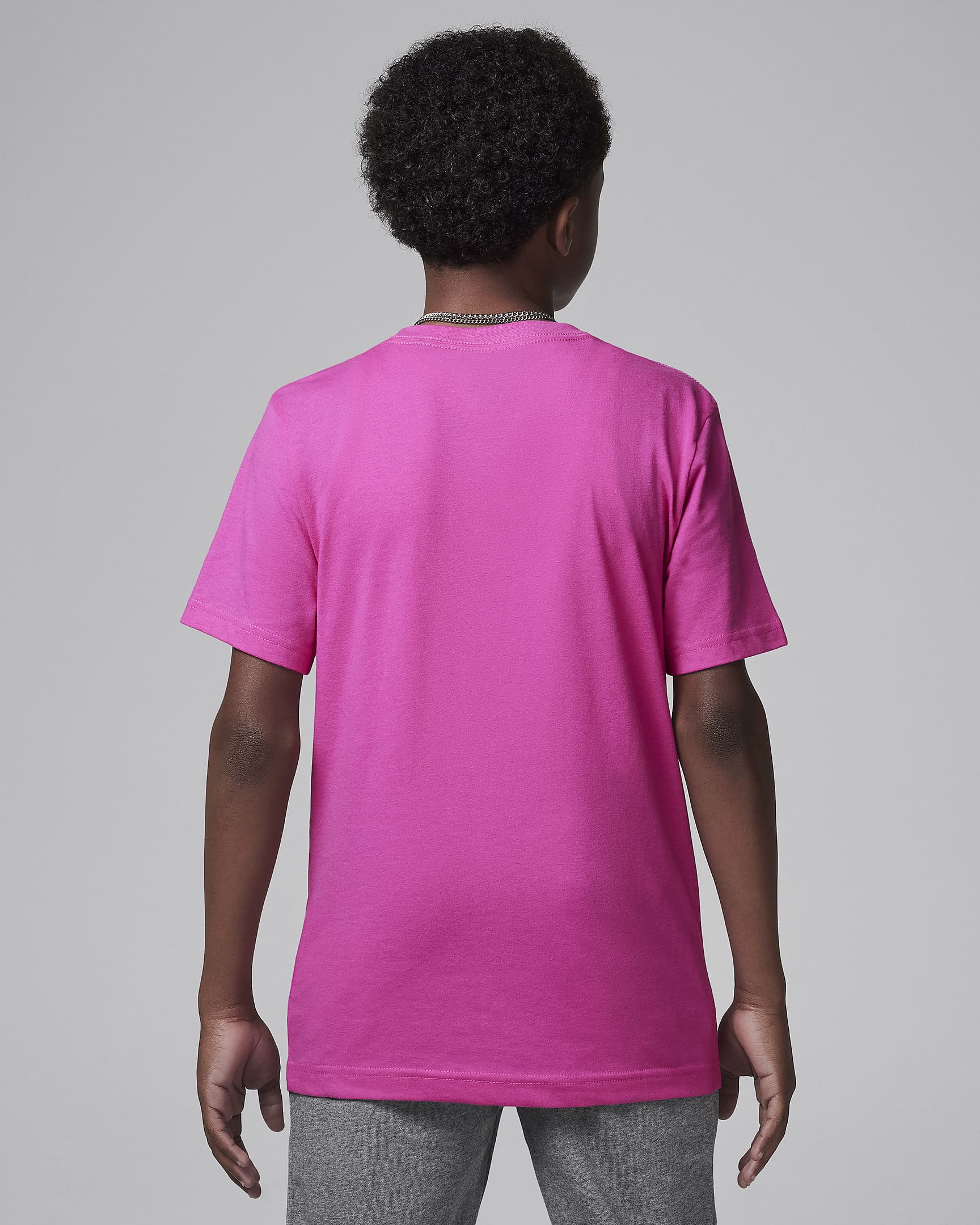 Jordan Older Kids' Baseline T-Shirt - Fire Pink