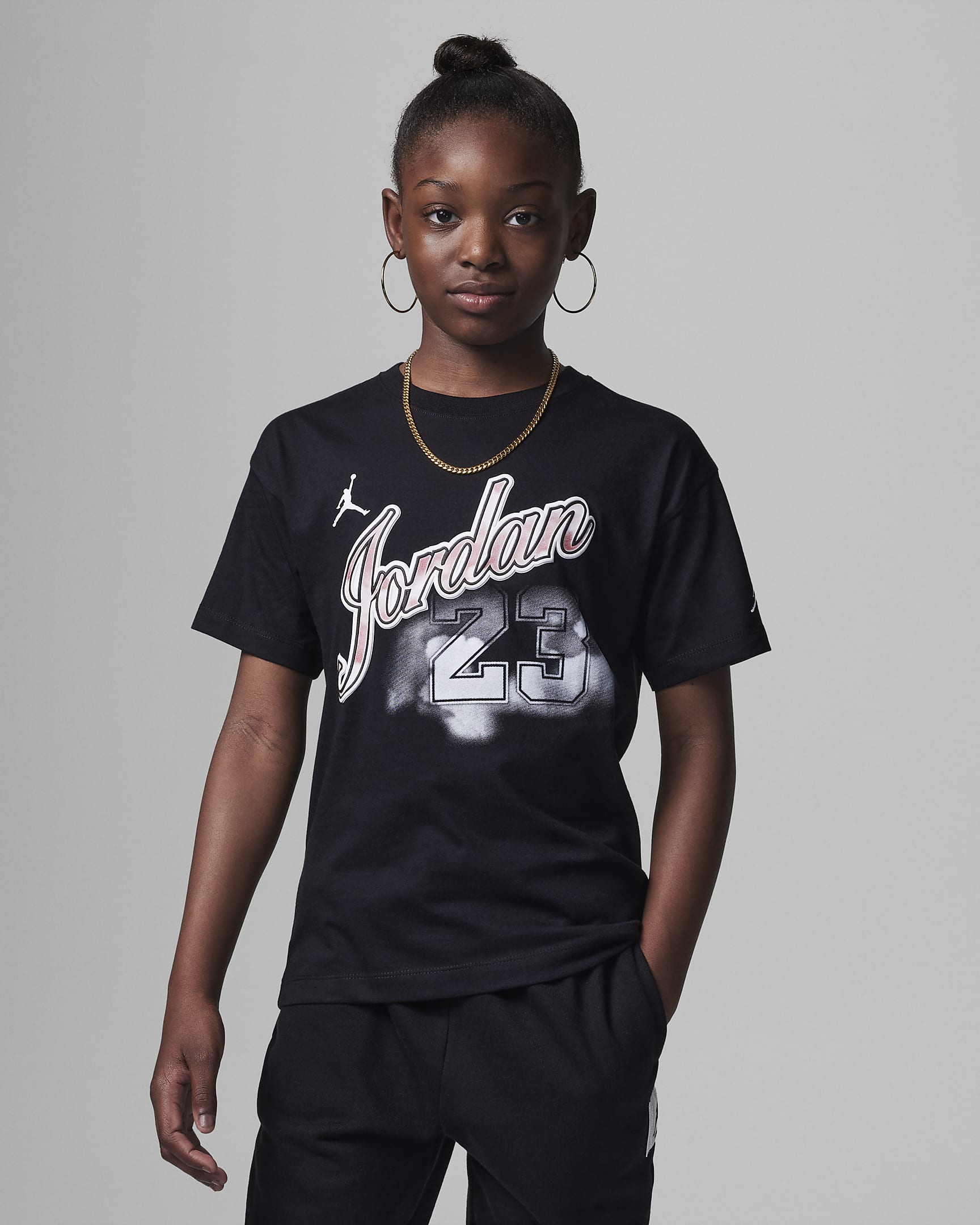 Jordan Rookie Sky Tee Older Kids' T-Shirt - Black