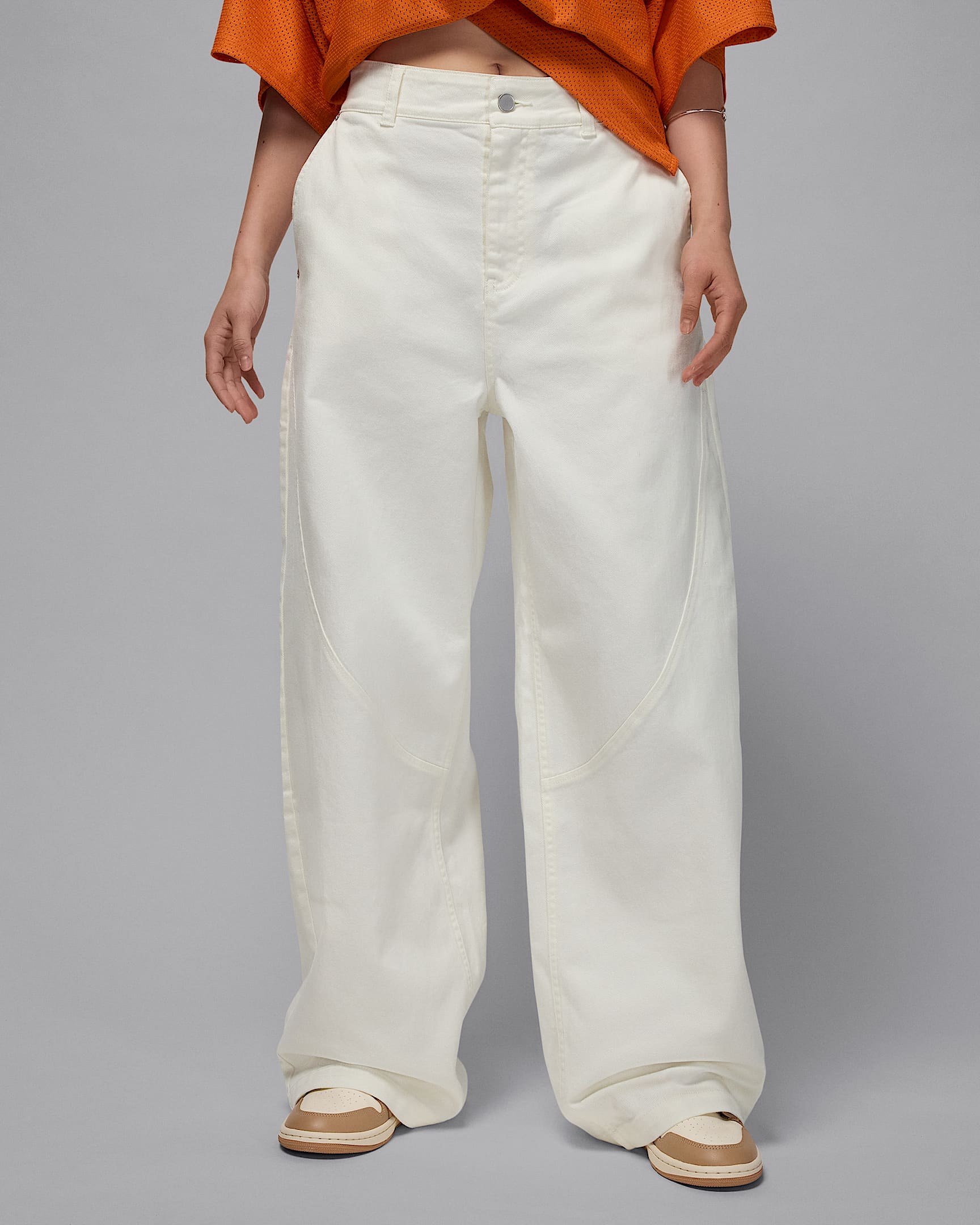 Jordan Flight Women's '91 Wide-Leg Baggy Trousers - Sail