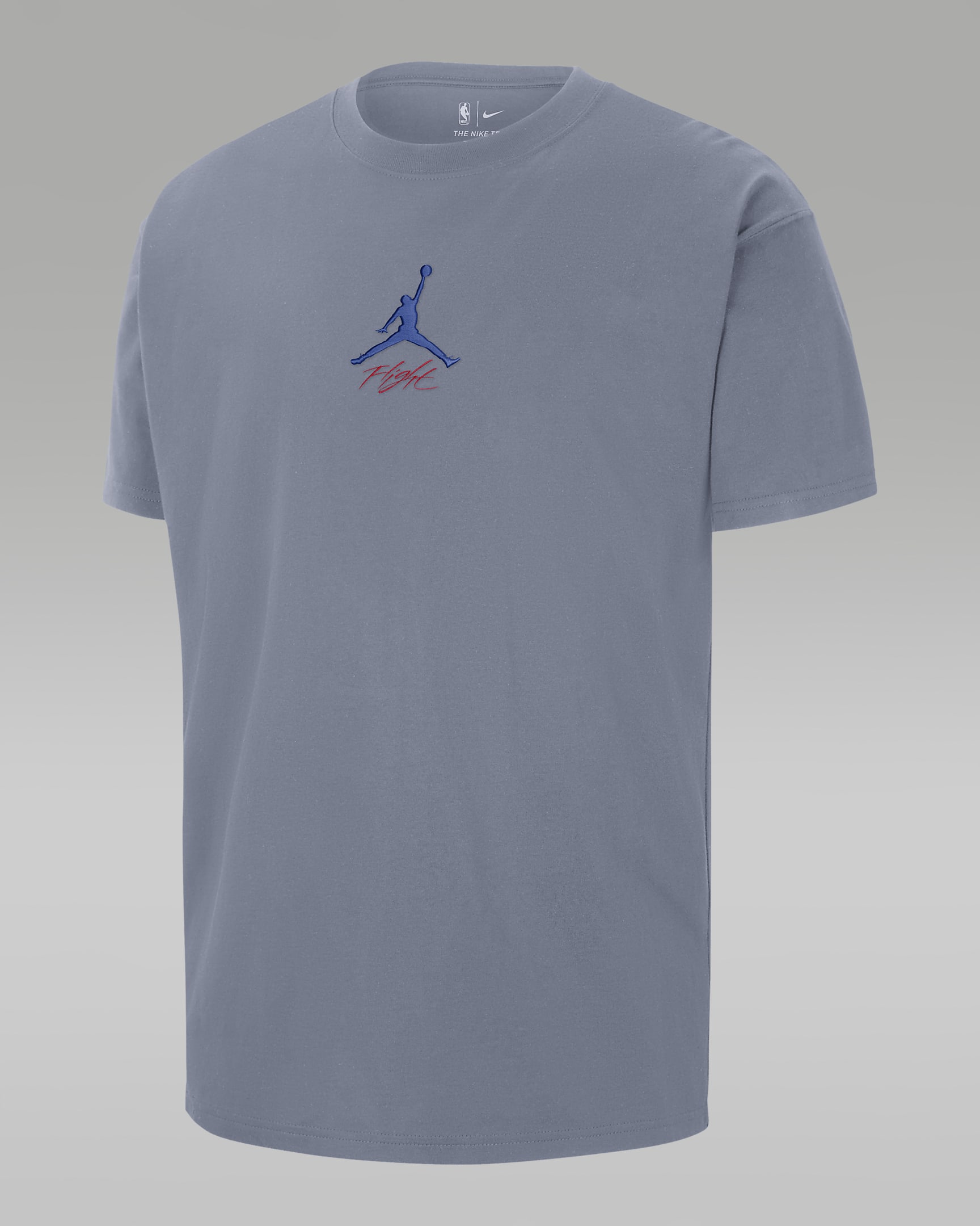 Philadelphia 76ers Courtside Statement Edition Men's Jordan NBA T-Shirt - Ashen Slate