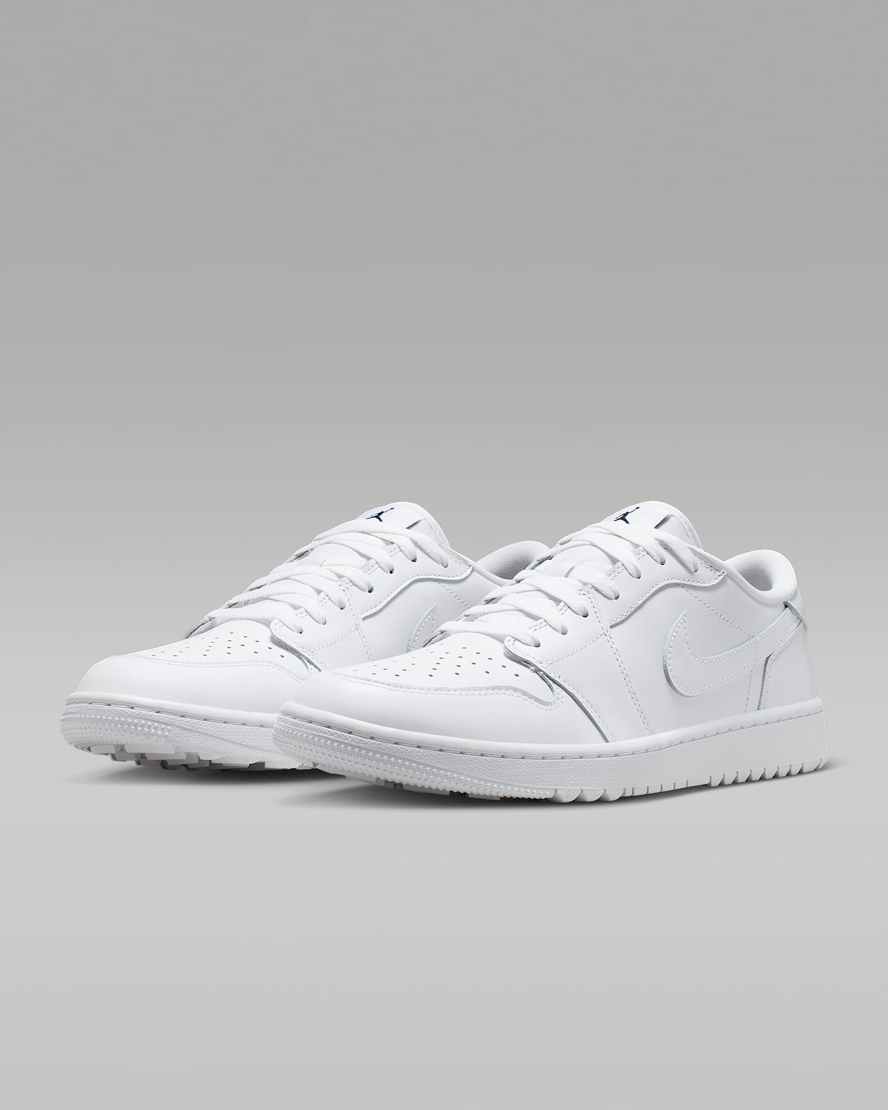 Air Jordan 1 Low G Golf Shoes - White/Obsidian/White/White