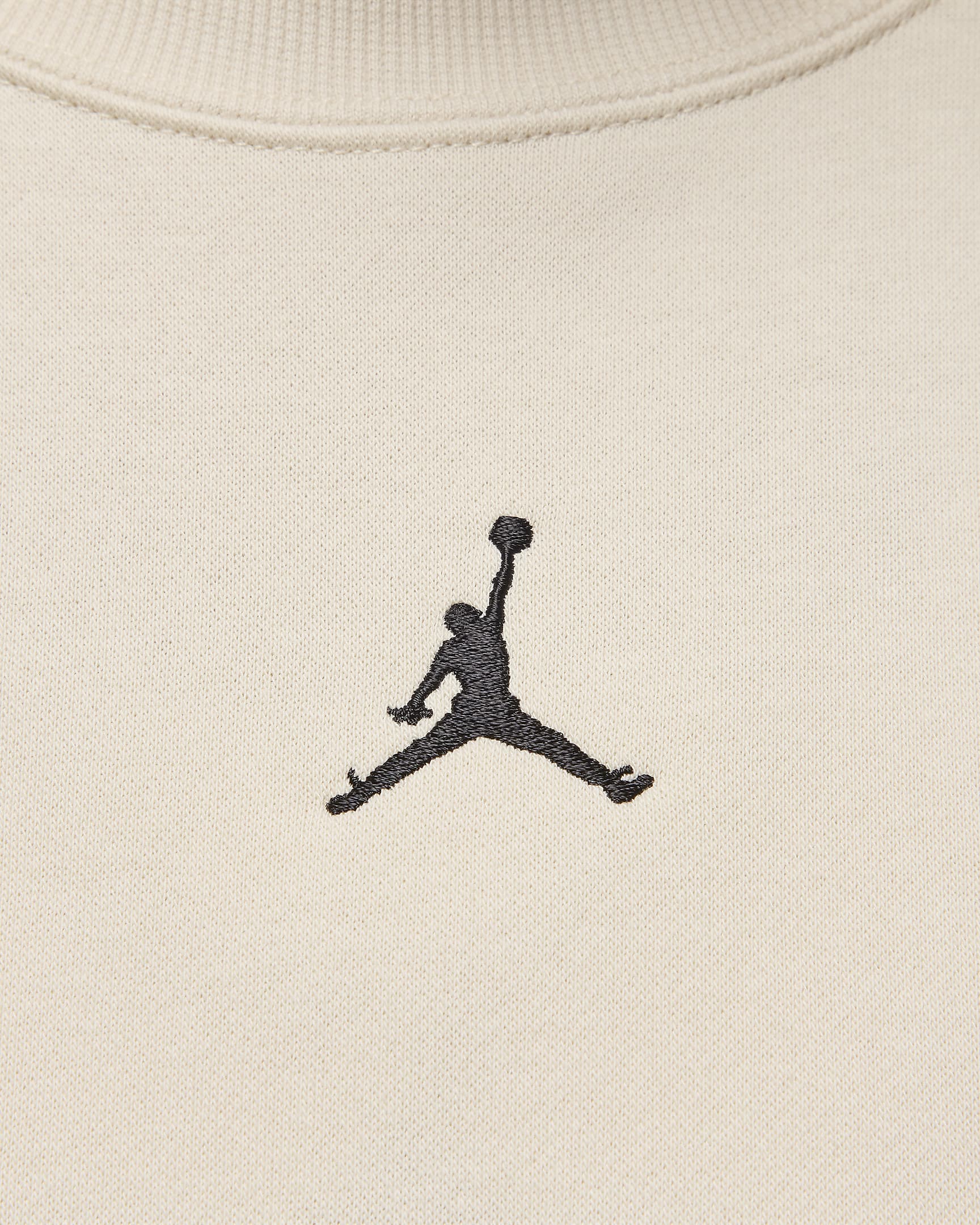 เสื้อวอร์มคอกลมผู้หญิง Jordan Brooklyn Fleece - Legend Light Brown/ดำ