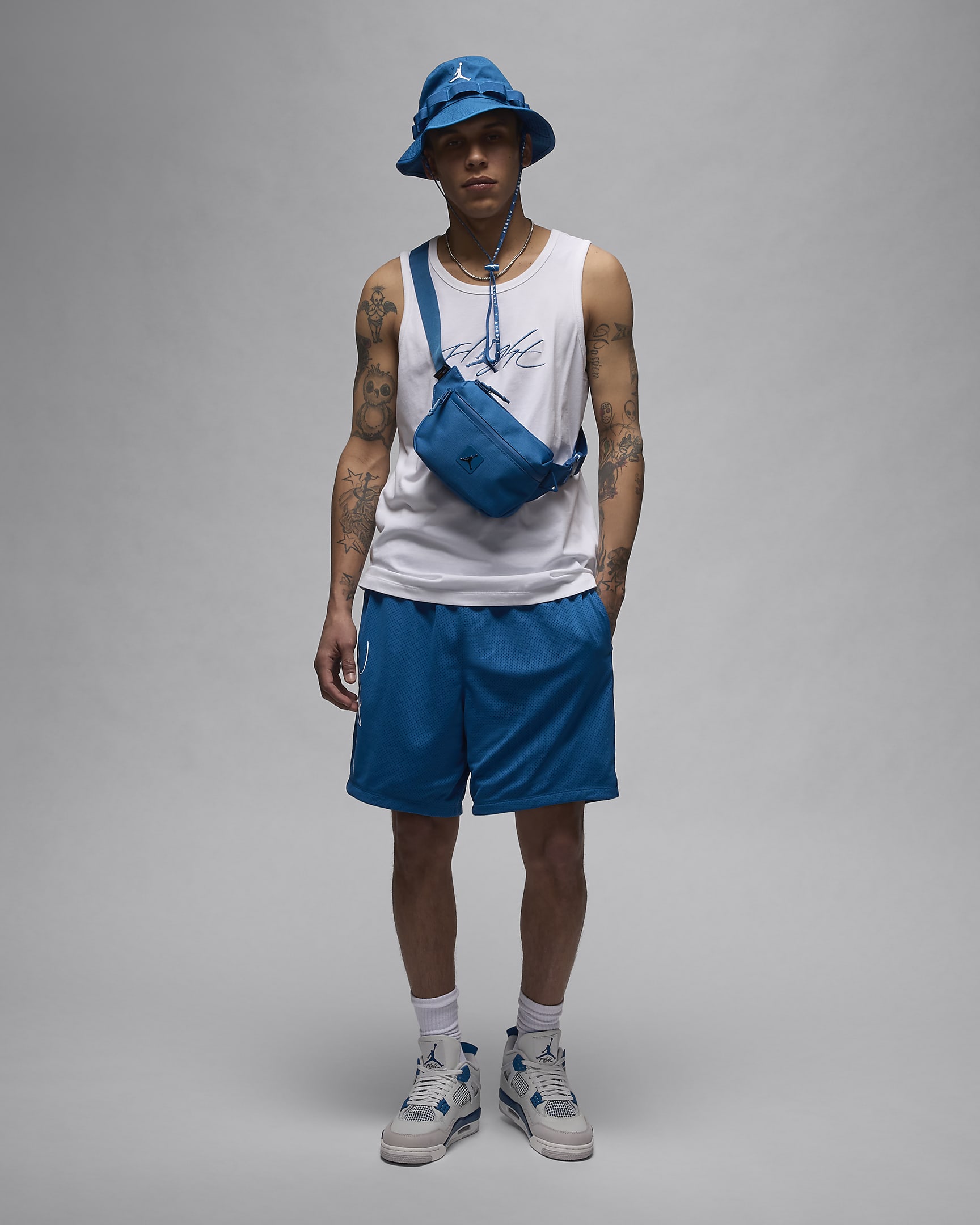 Jordan Essentials herreshorts - Industrial Blue/Hvit