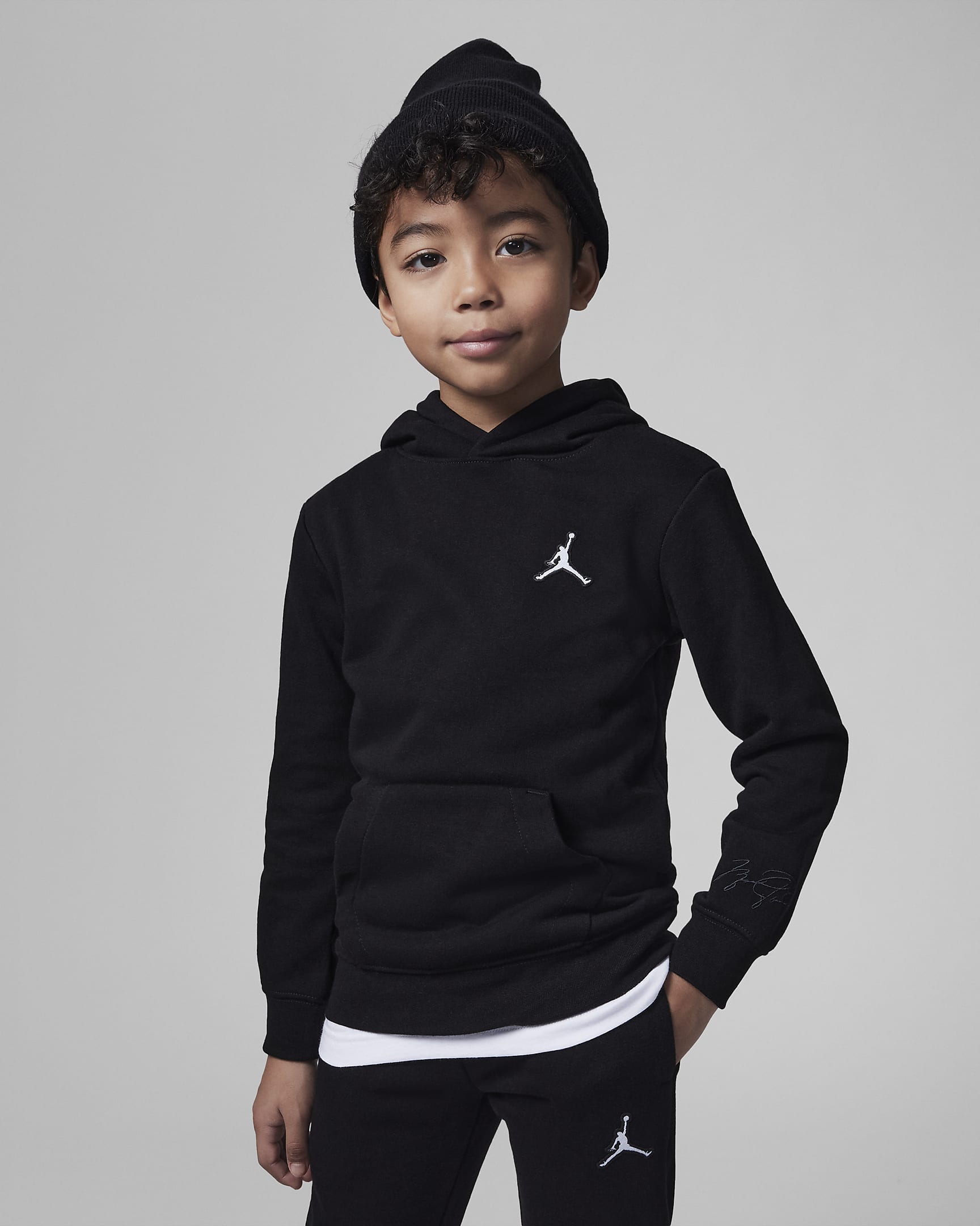 Jordan Essentials Pullover Hoodie Little Kids' Hoodie - Black