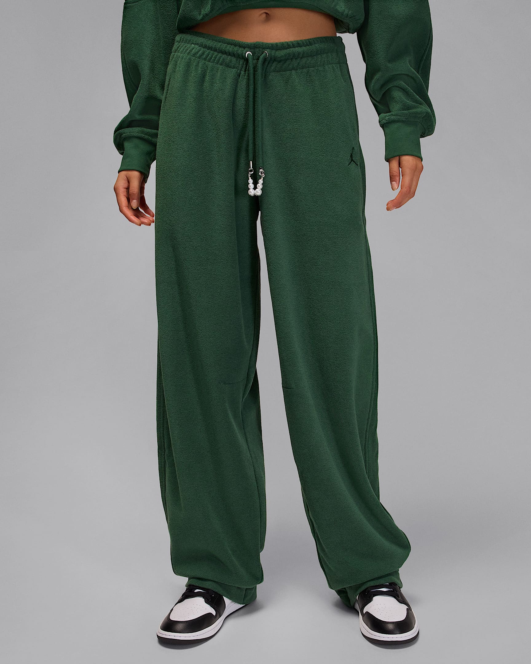 Pants de tejido Fleece para mujer Jordan Flight - Abeto/Abeto