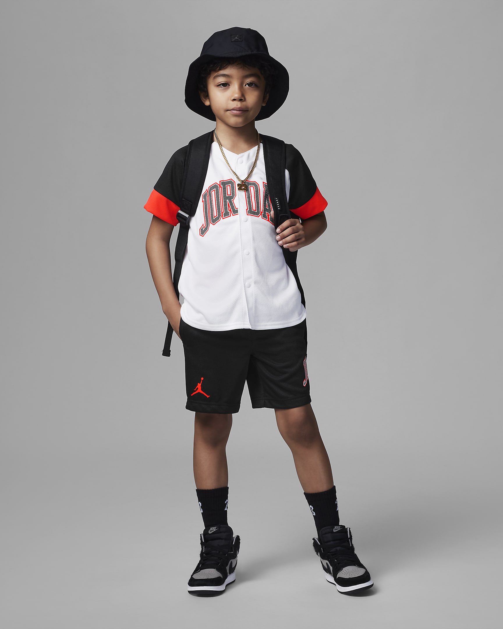 Jordan Home and Away Baseball Jersey Little Kids' Jersey. Nike JP