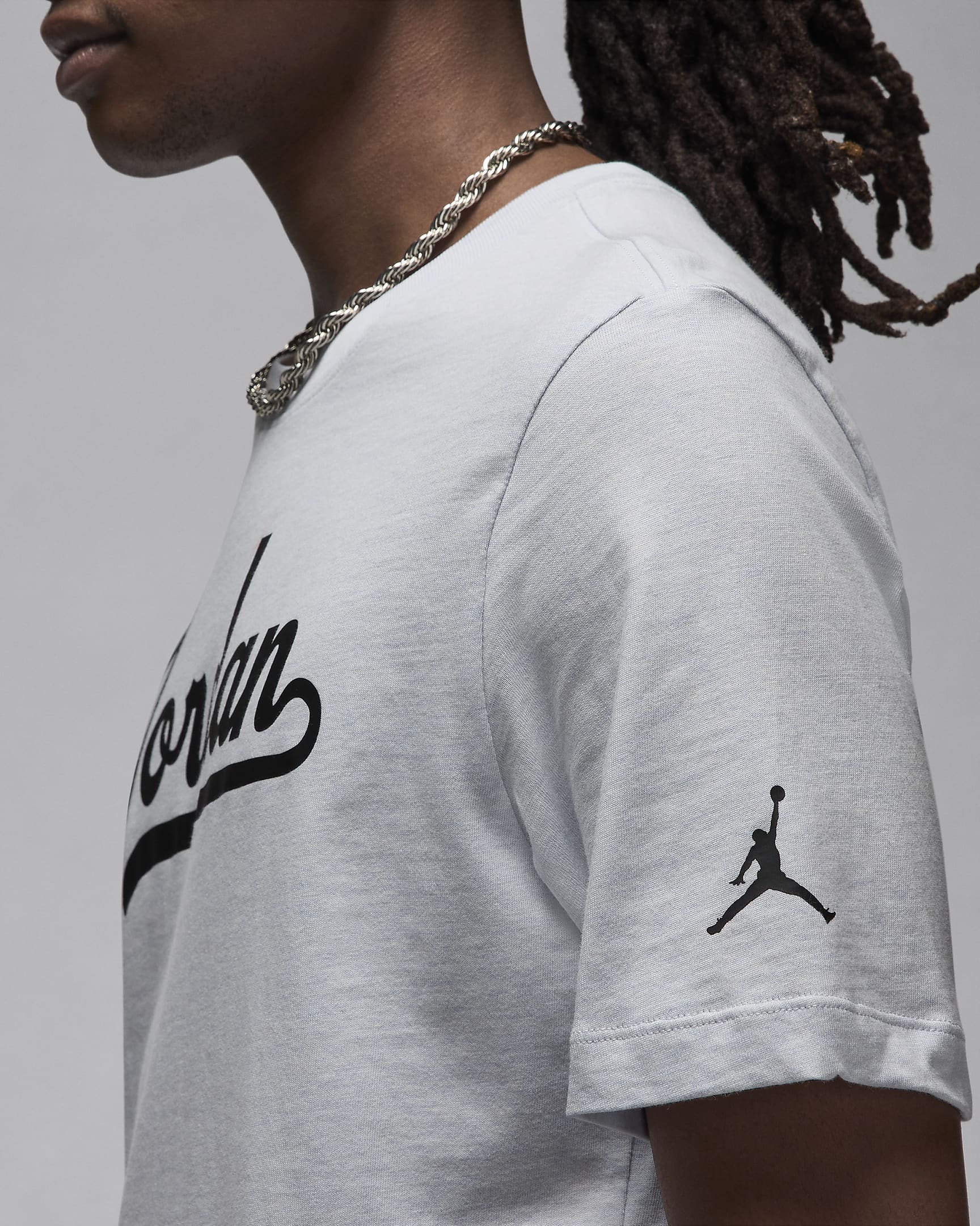 T-shirt Jordan Flight MVP – Uomo - Pure Platinum/Nero/Nero