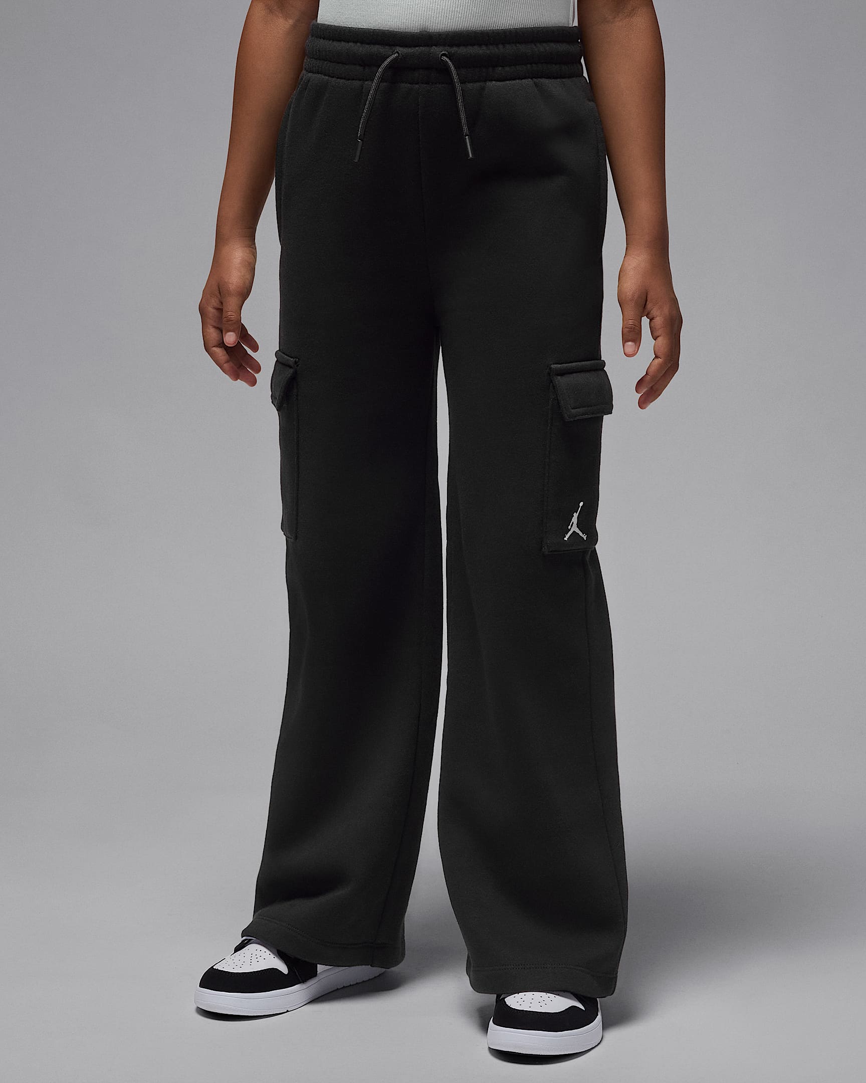 Jordan Brooklyn Fleece Big Kids' Cargo Pants - Black