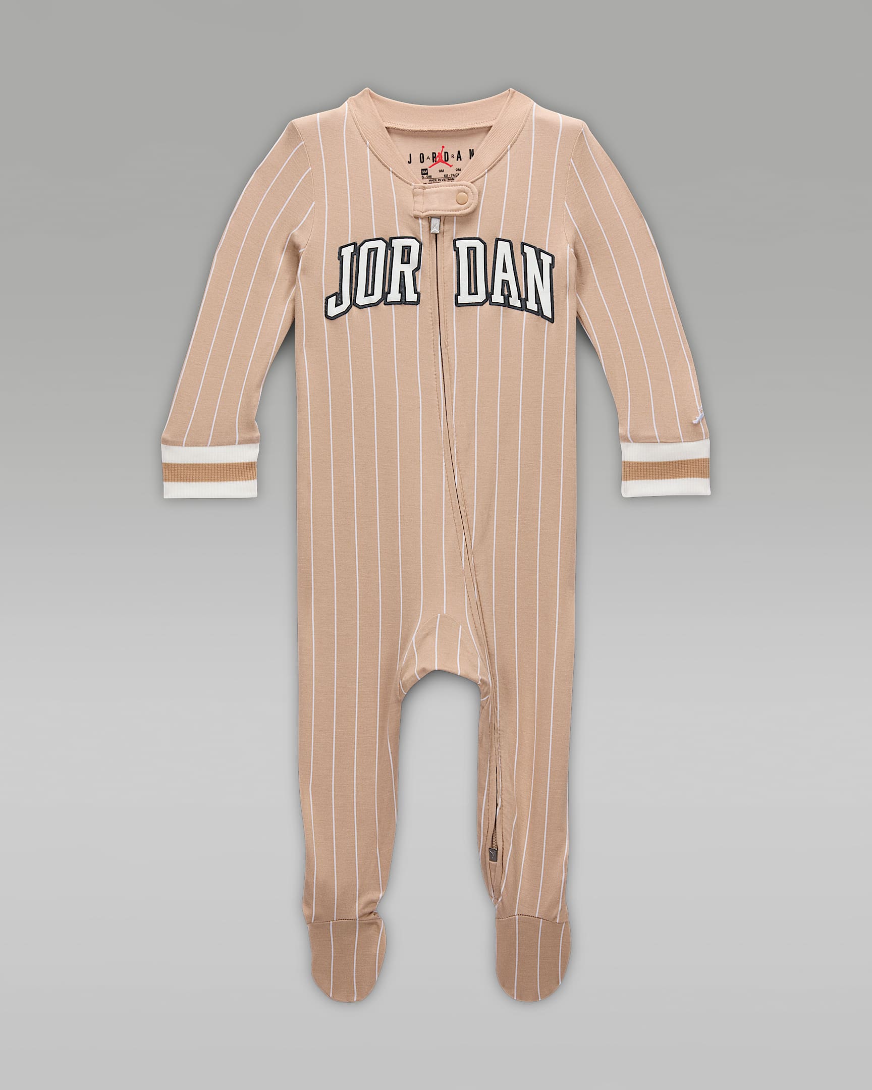 Jordan Baby (0-9M) 23 Jersey Footed Coverall - Hemp