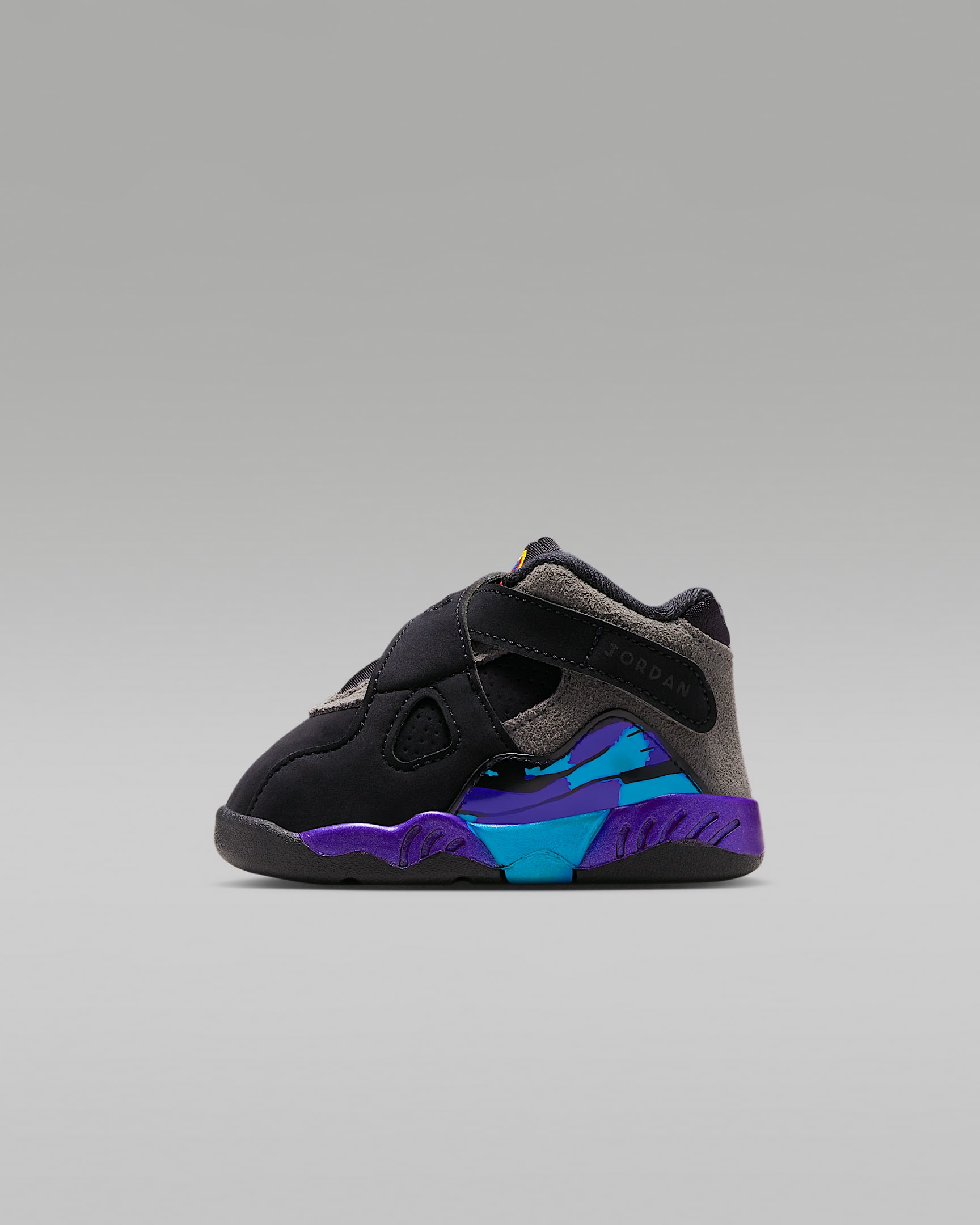 Jordan 8 Retro Baby/Toddler Shoes - Black/Multi-Color/Bright Concord/Multi-Color