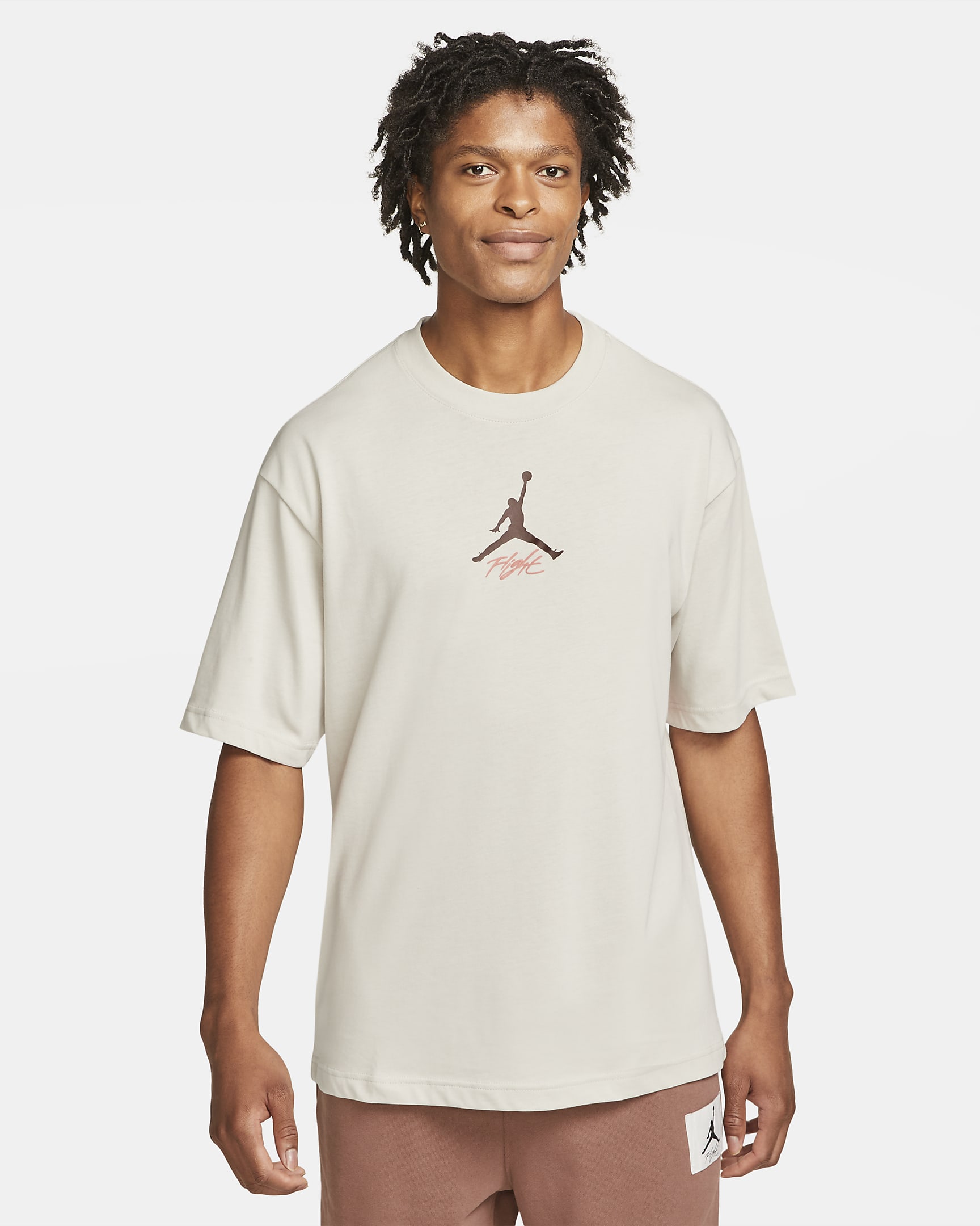 Playera de manga corta para hombre Jordan Flight Heritage - Hueso claro