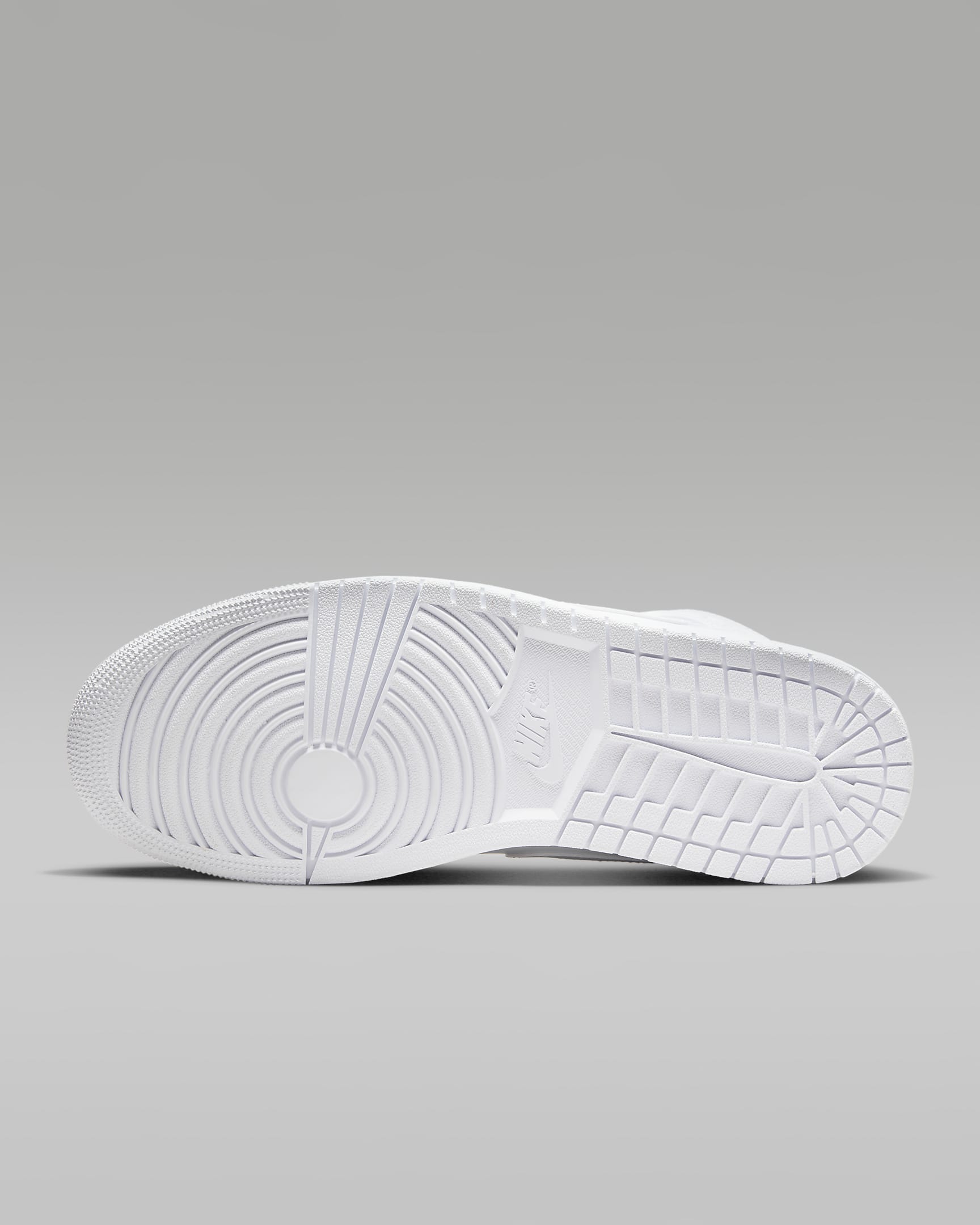 Air Jordan 1 Mid Shoes - White/White/White