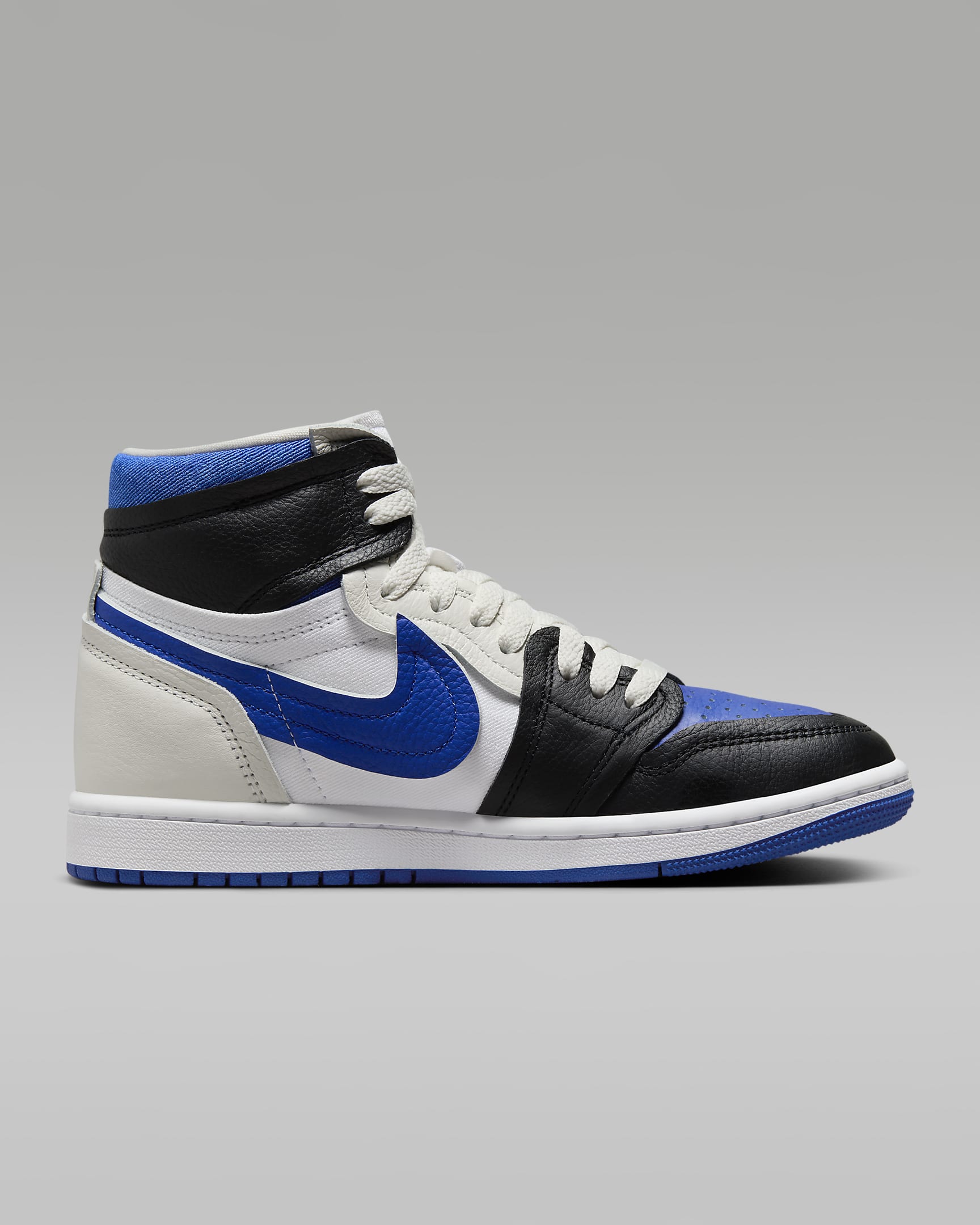 Air Jordan 1 High Method of Make damesschoen - Zwart/Wit/Sail/Game Royal