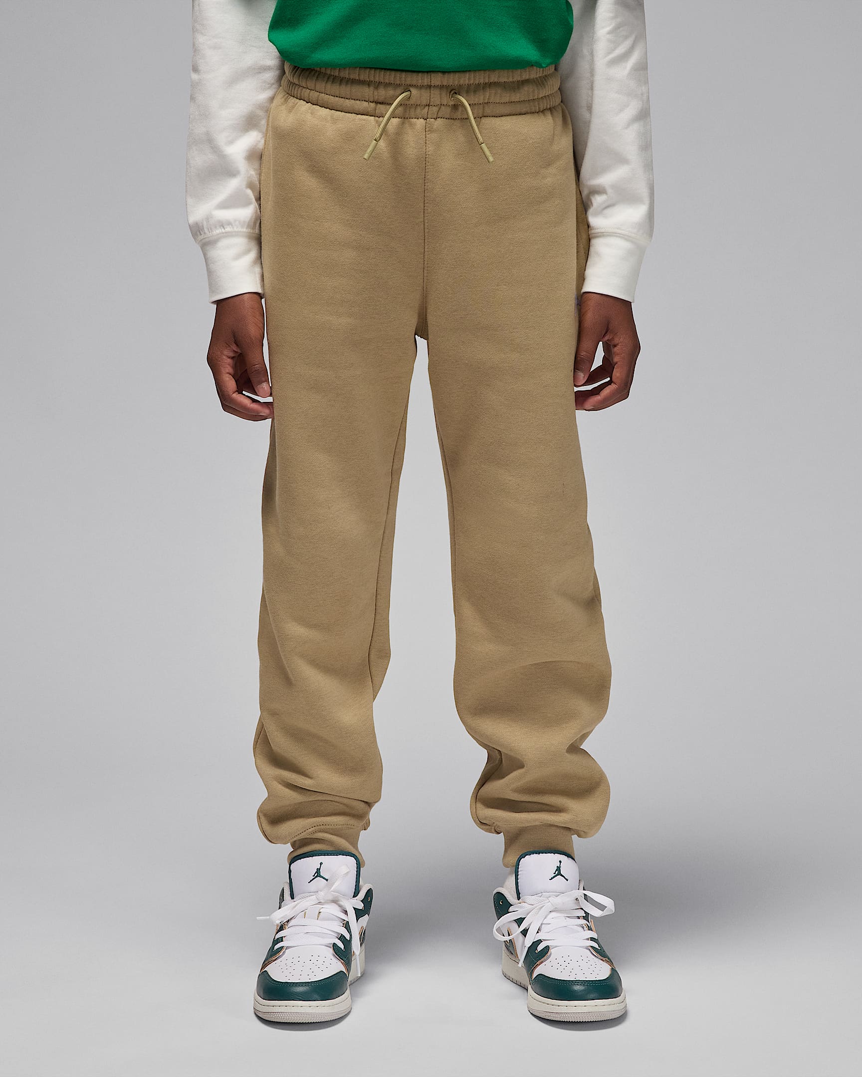 Jordan Brooklyn Fleece Big Kids' Pants - Medium Khaki