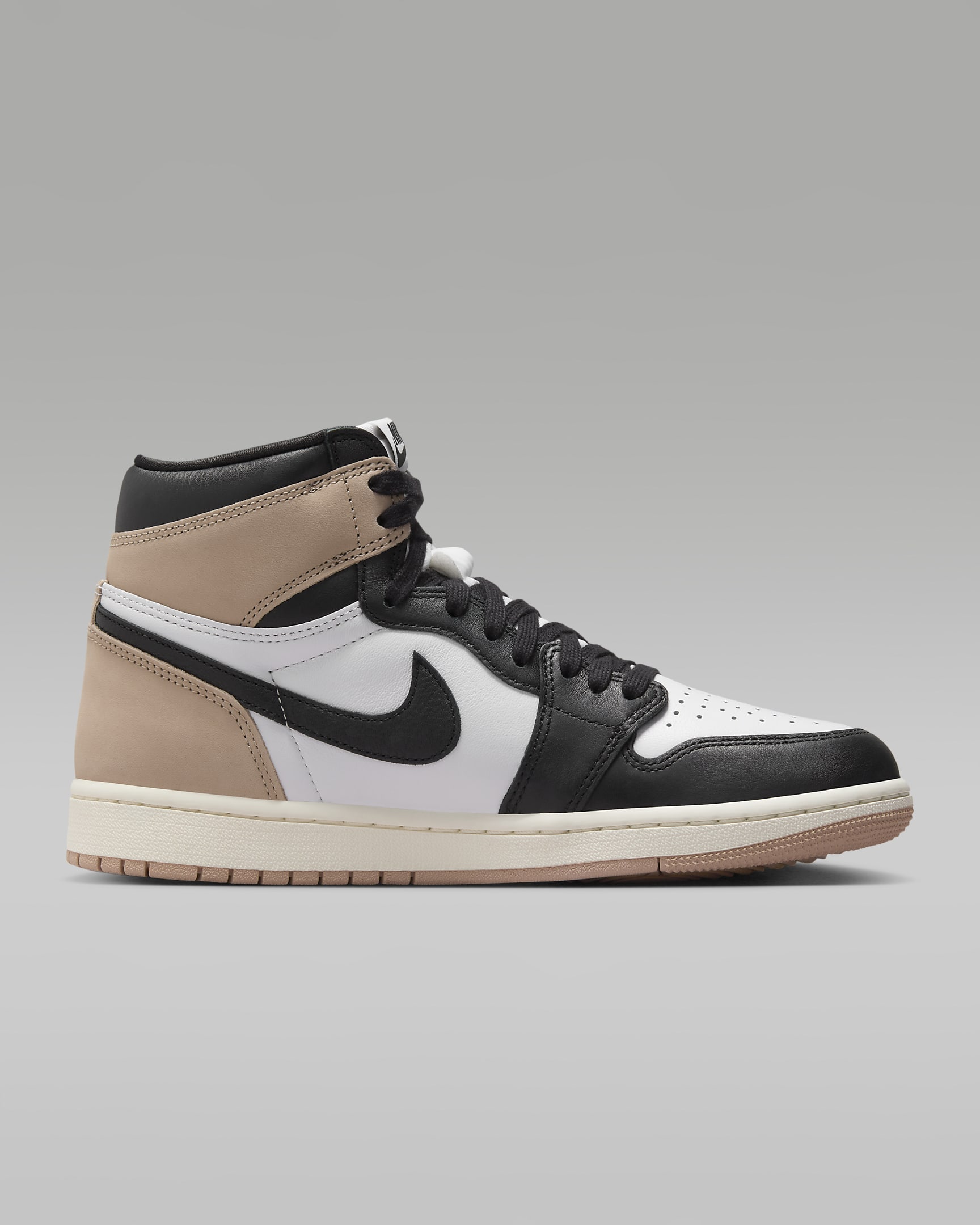 Air Jordan 1 Retro High OG "Latte" Women's Shoes - Black/White/Sail/Legend Medium Brown