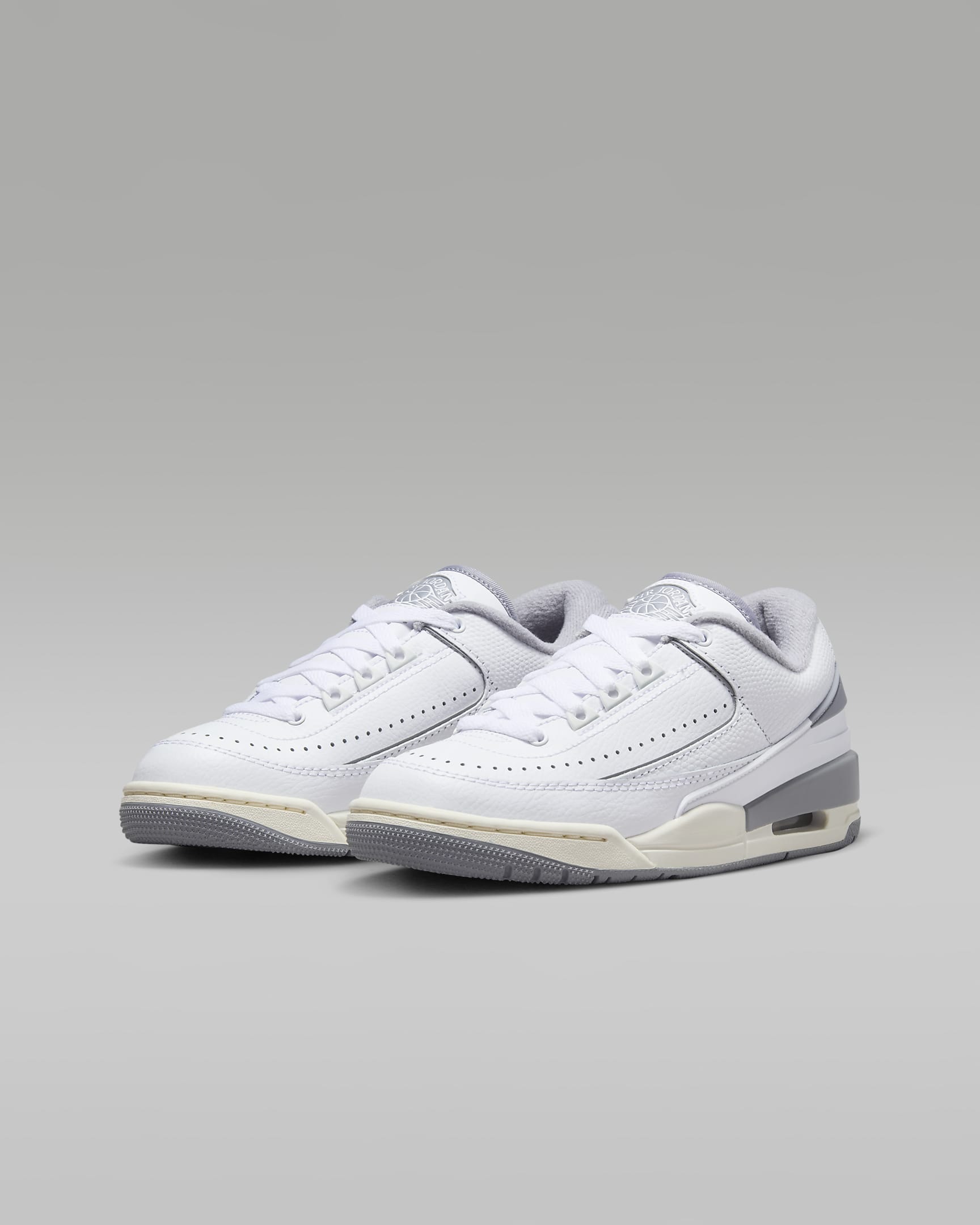 Calzado para niños grandes Jordan 2/3 - Blanco/Vela/Gris cemento