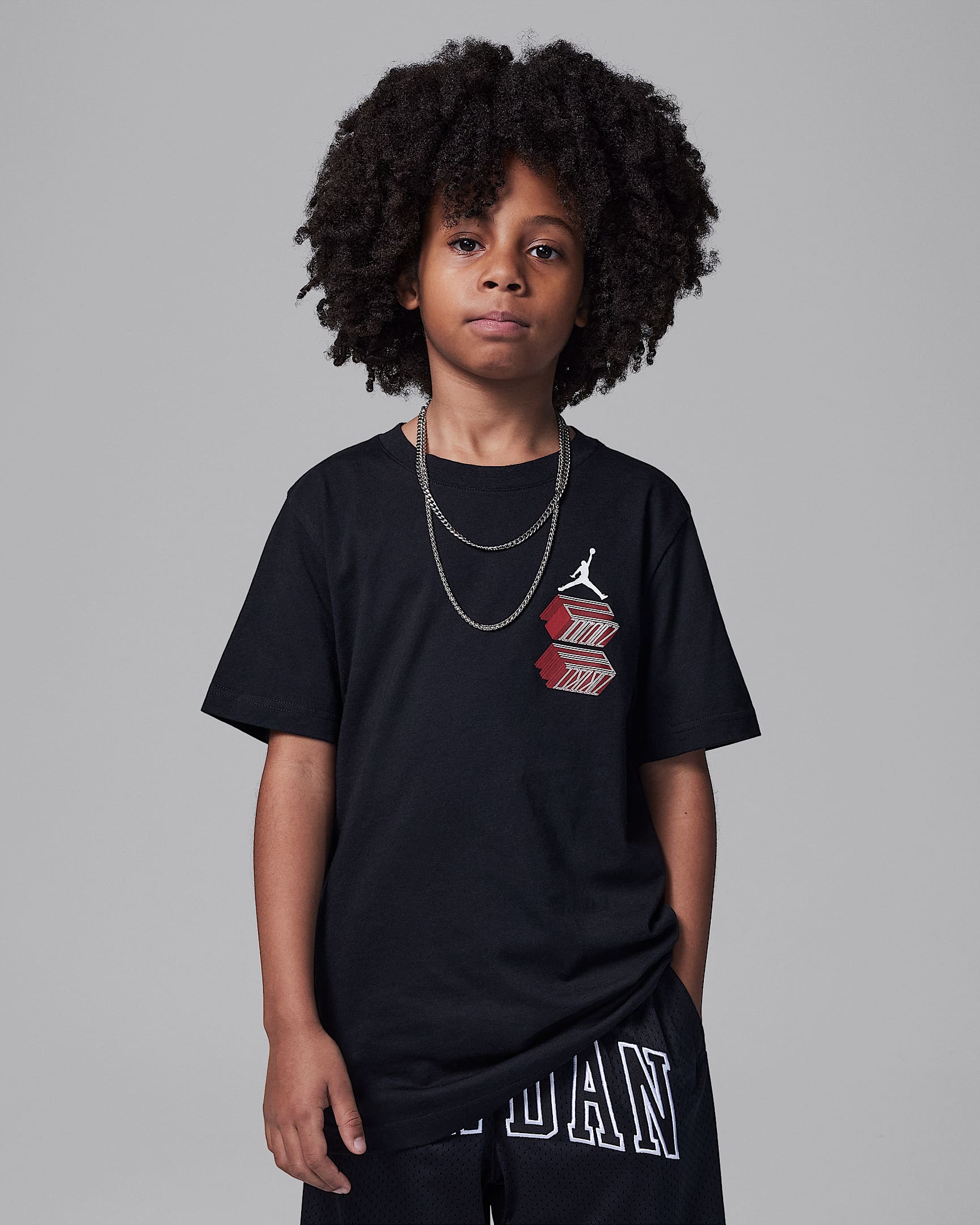 T-shirt Air Jordan 11 23 Grid Jordan – Ragazzo/a - Nero