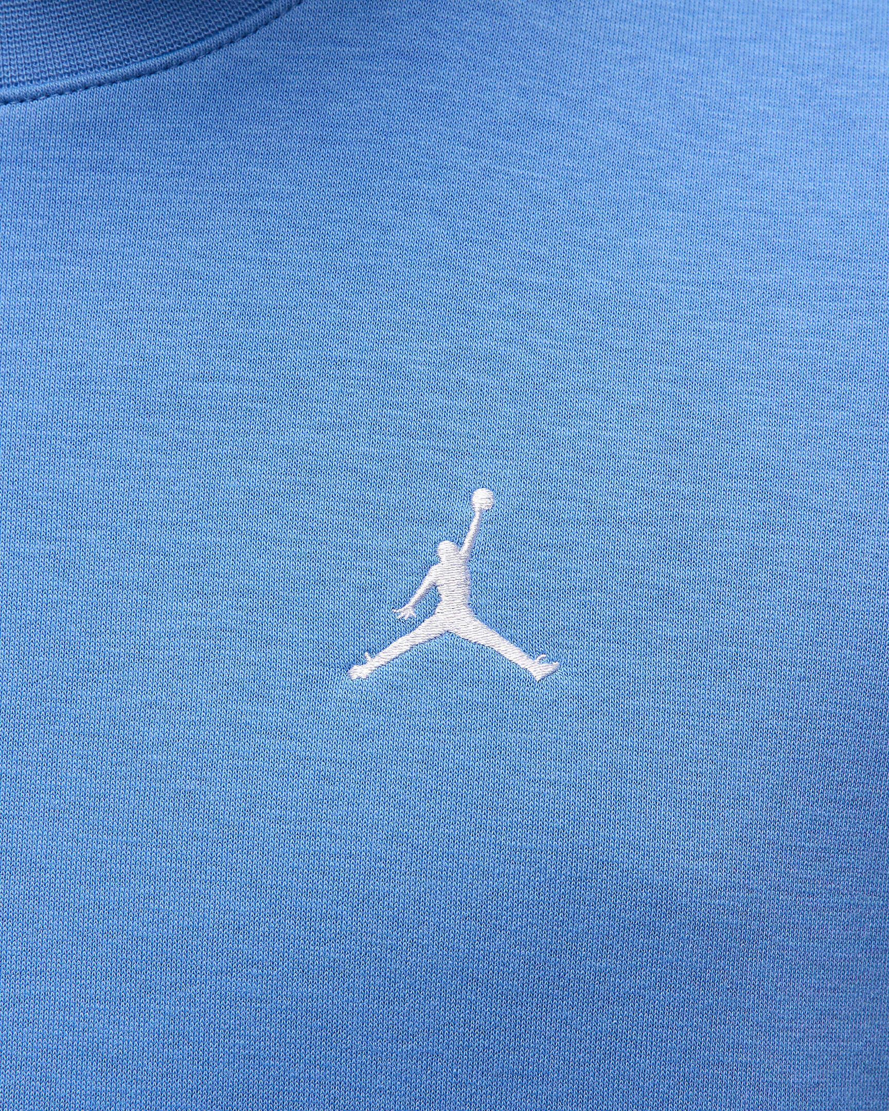 Sweat à col ras-du-cou en tissu Fleece Jordan Brooklyn pour homme - Legend Blue/Blanc