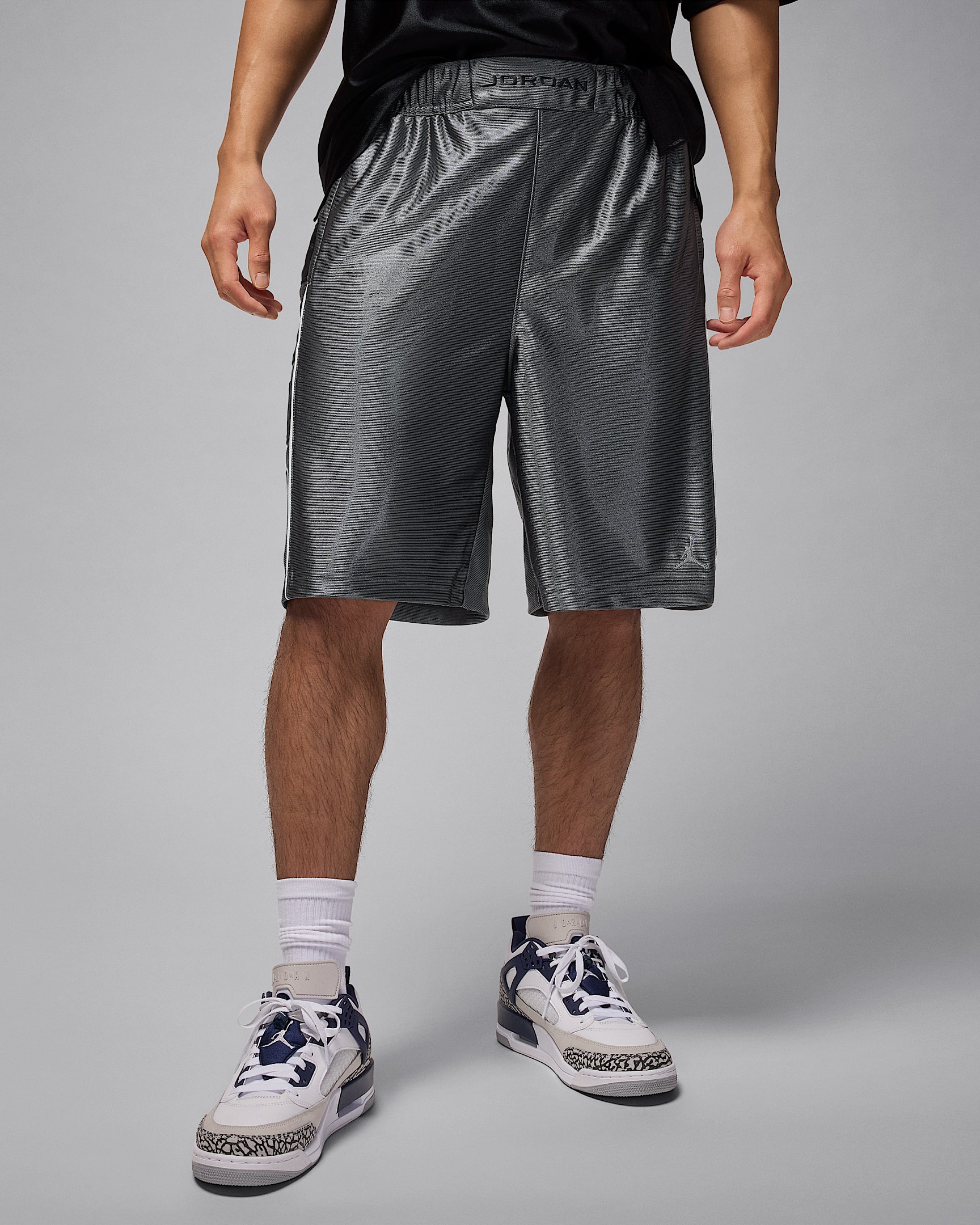 Jordan Brooklyn Cat Scratch Men's Shorts - Iron Grey/Black/Iron Grey