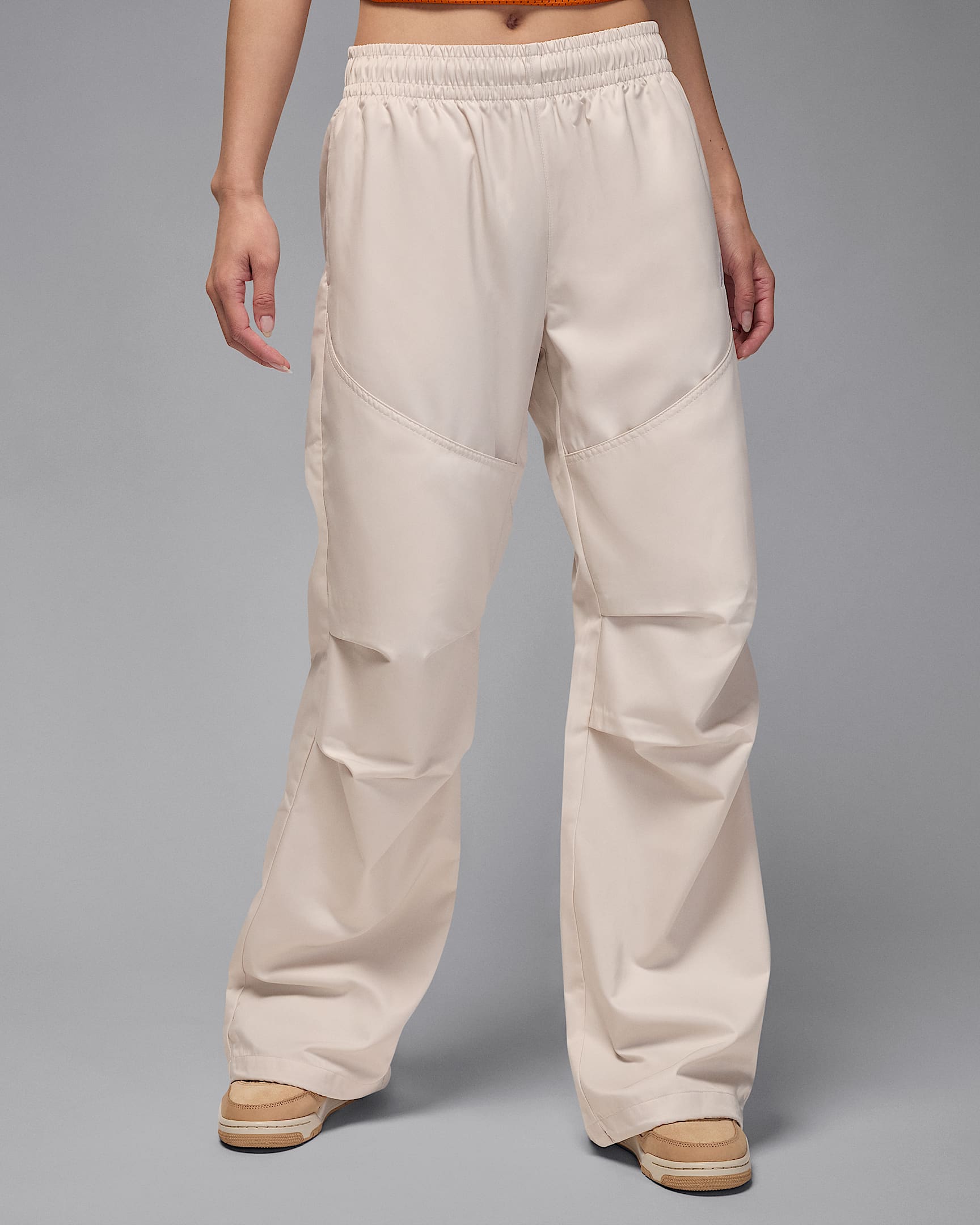 Jordan Brooklyn Women's Trousers - Light Orewood Brown/White
