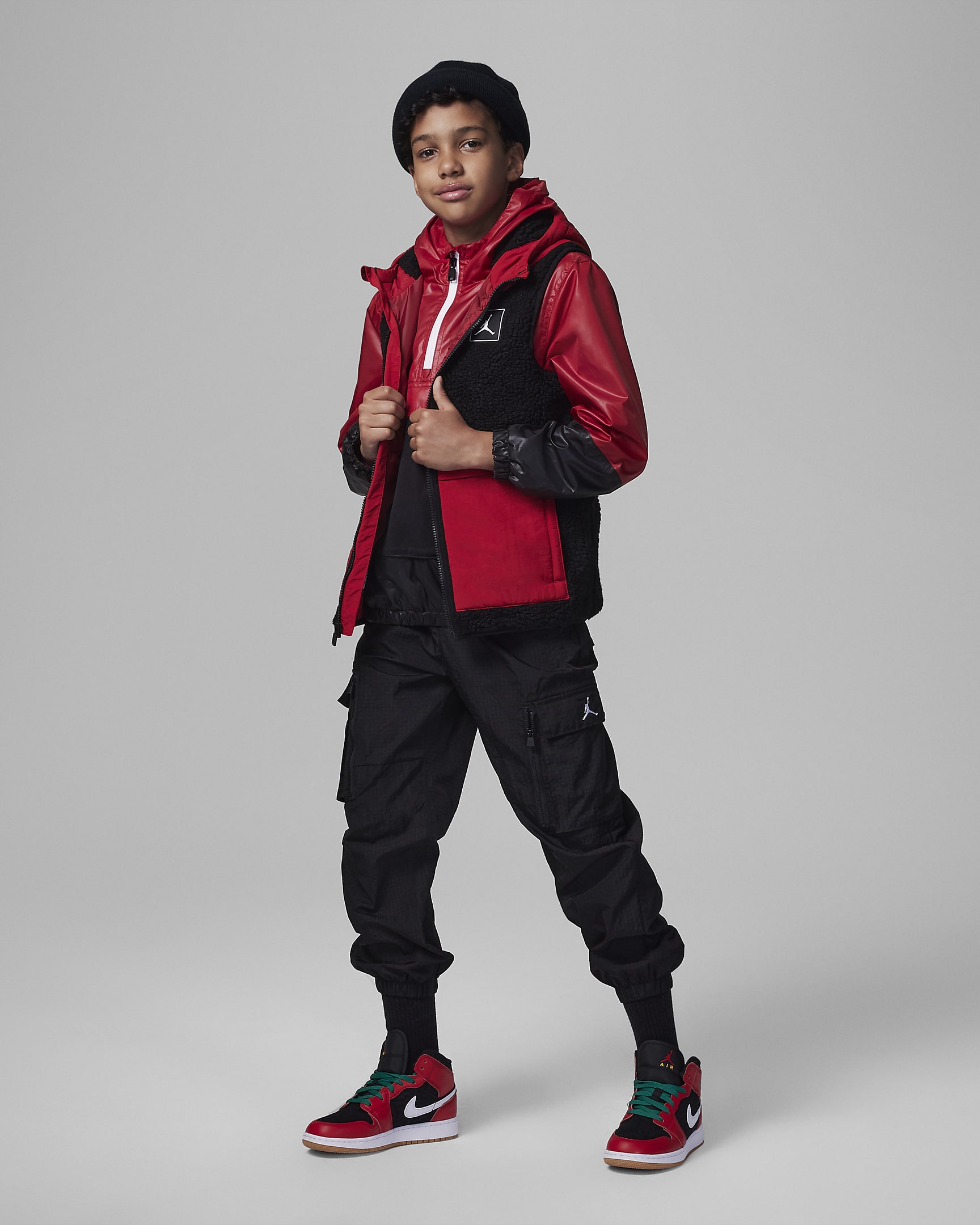 Chaleco para niños talla grande Jordan Sherpa Vest. Nike.com