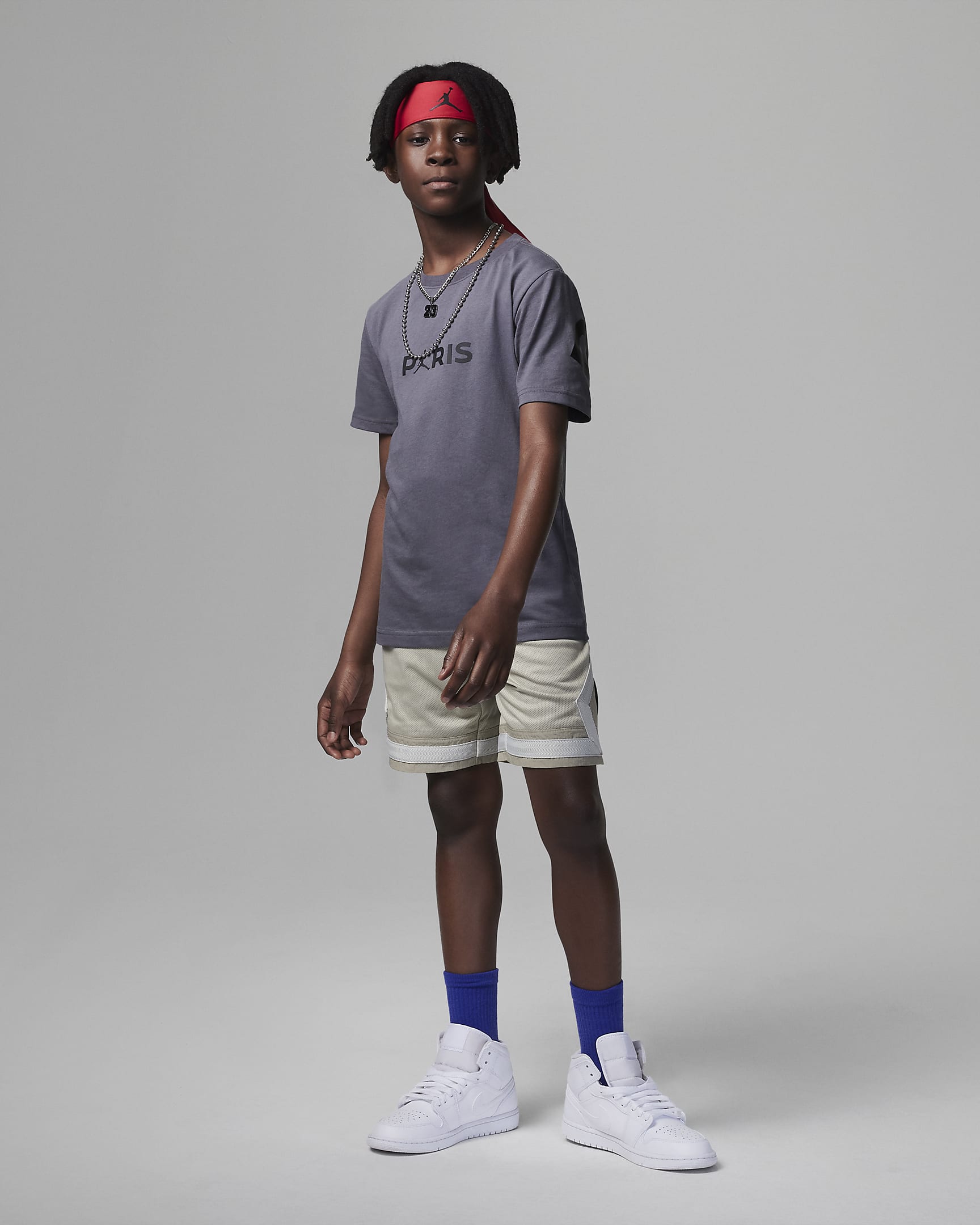 Jordan Paris Saint-Germain Wordmark Tee Big Kids T-Shirt. Nike JP