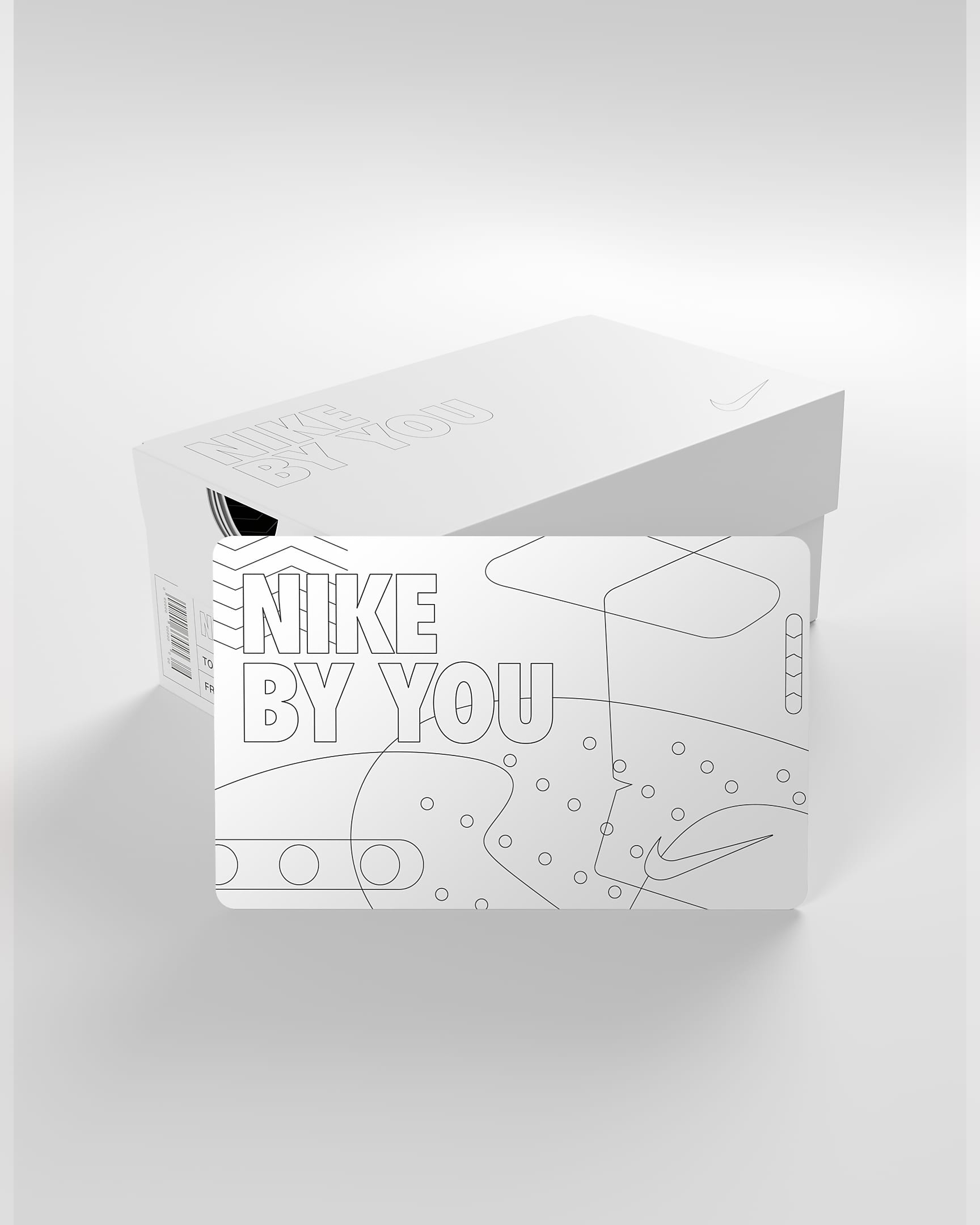 Nike Gift Card Mailed in a Mini Nike Shoebox.