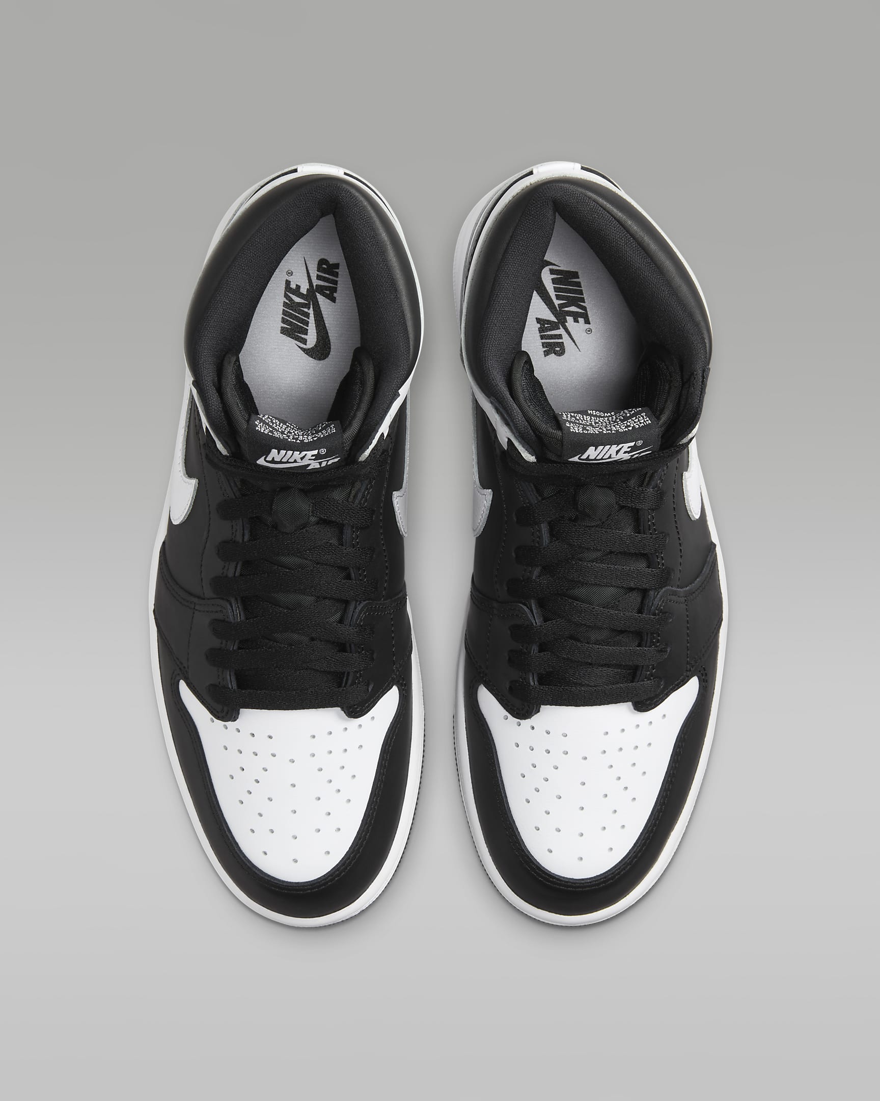 air jordan 1 retro high og black white mens